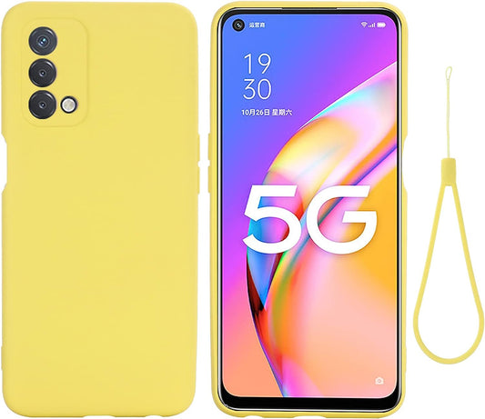 Joie & Joho Compatible with Oneplus Nord N200 5G Case, Ultra Slim Fit Soft Case Silicone Cover with Full Body Bumper Anti-Scratch Shockproof Case for Oneplus Nord N200 5G, Yellow  Joie & Joho   