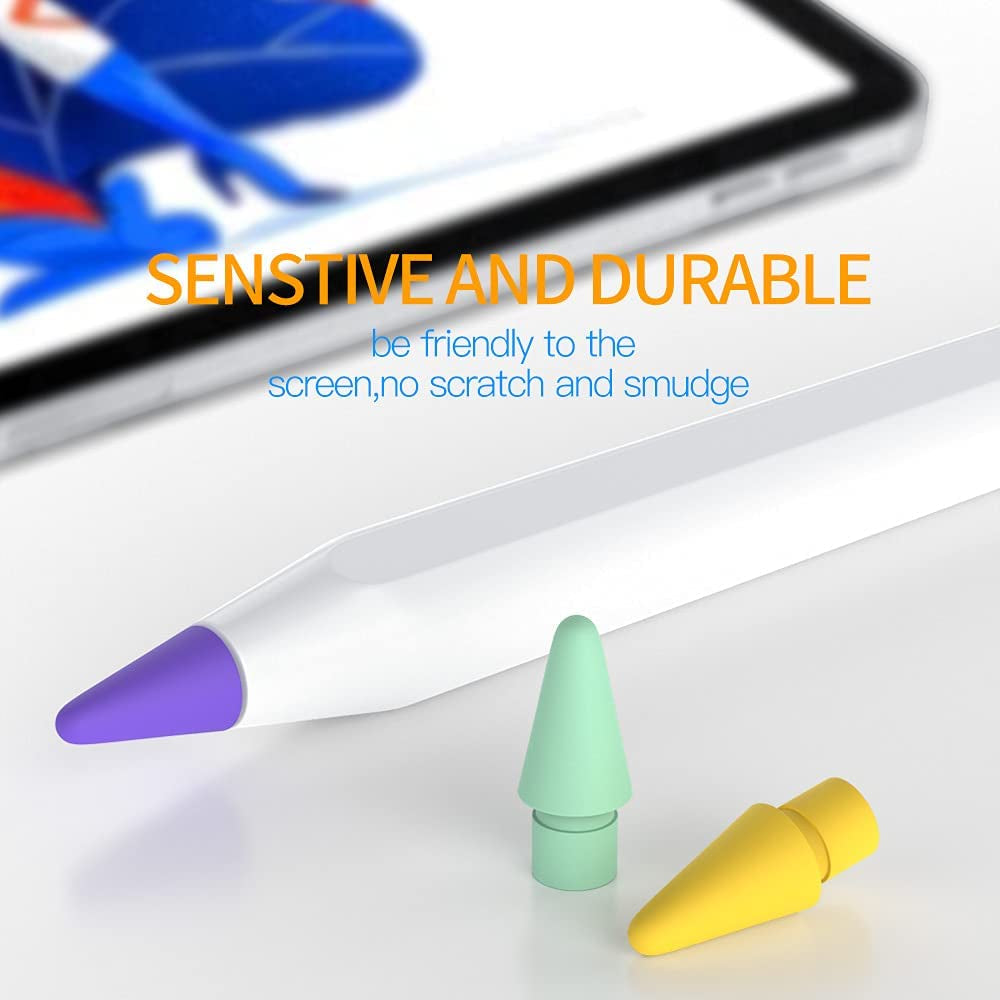 AWINNER Pen Tip Compatible with Apple Pencil Tips 1St & 2Nd Generation Color Nib (Red/Yellow/Purple/Pink/Cyan)  AWINNER   