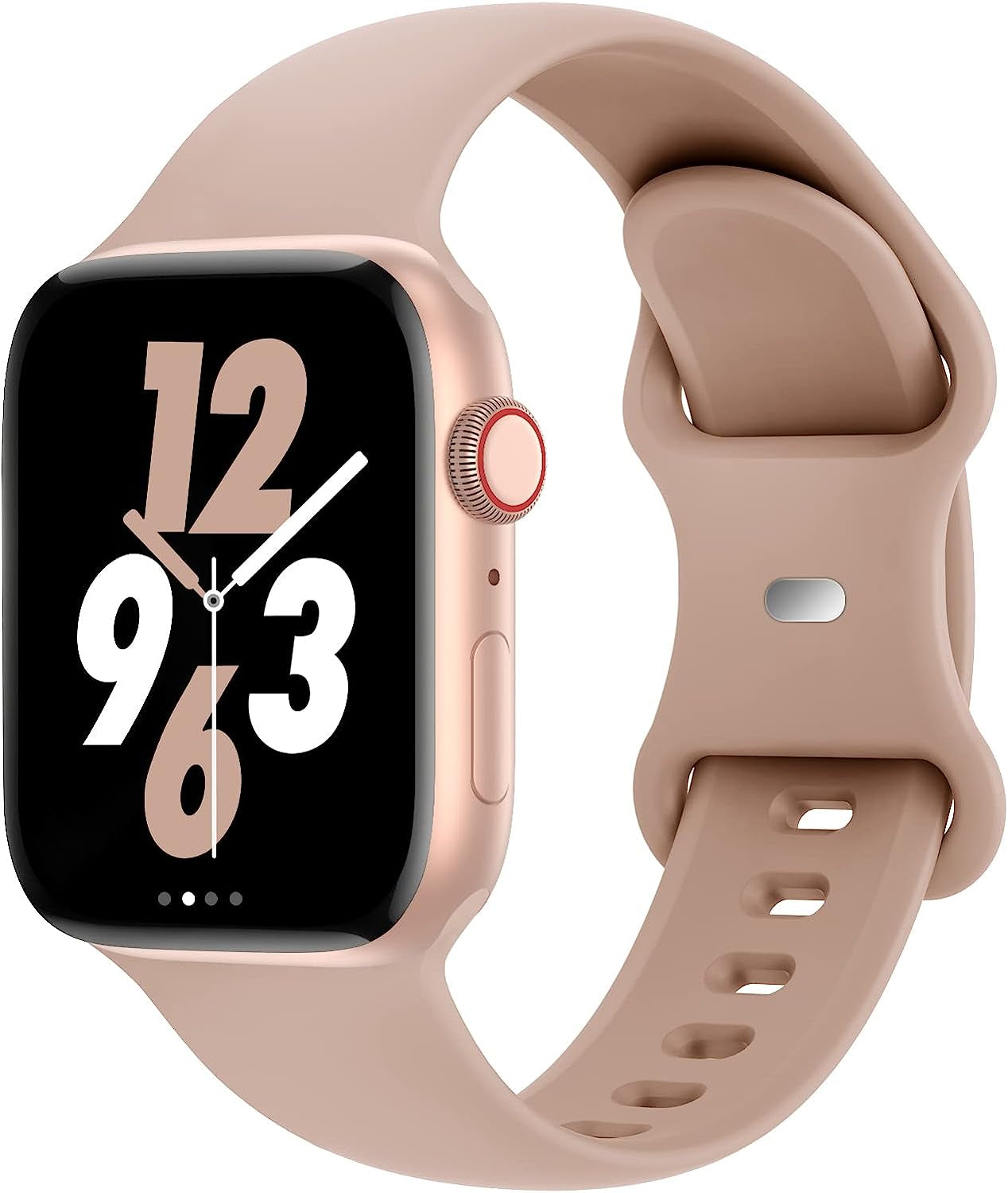 Acrbiutu Bands Compatible with Apple Watch 38Mm 40Mm 41Mm 42Mm 44Mm 45Mm 49Mm, Replacement Soft Silicone Sport Accessory Strap Wristbands for Iwatch Series Ultra 8/7/6/5/4/3/2/1 SE Women Men  Acrbiutu #A,Milk Tea 38/40/41mm S/M 