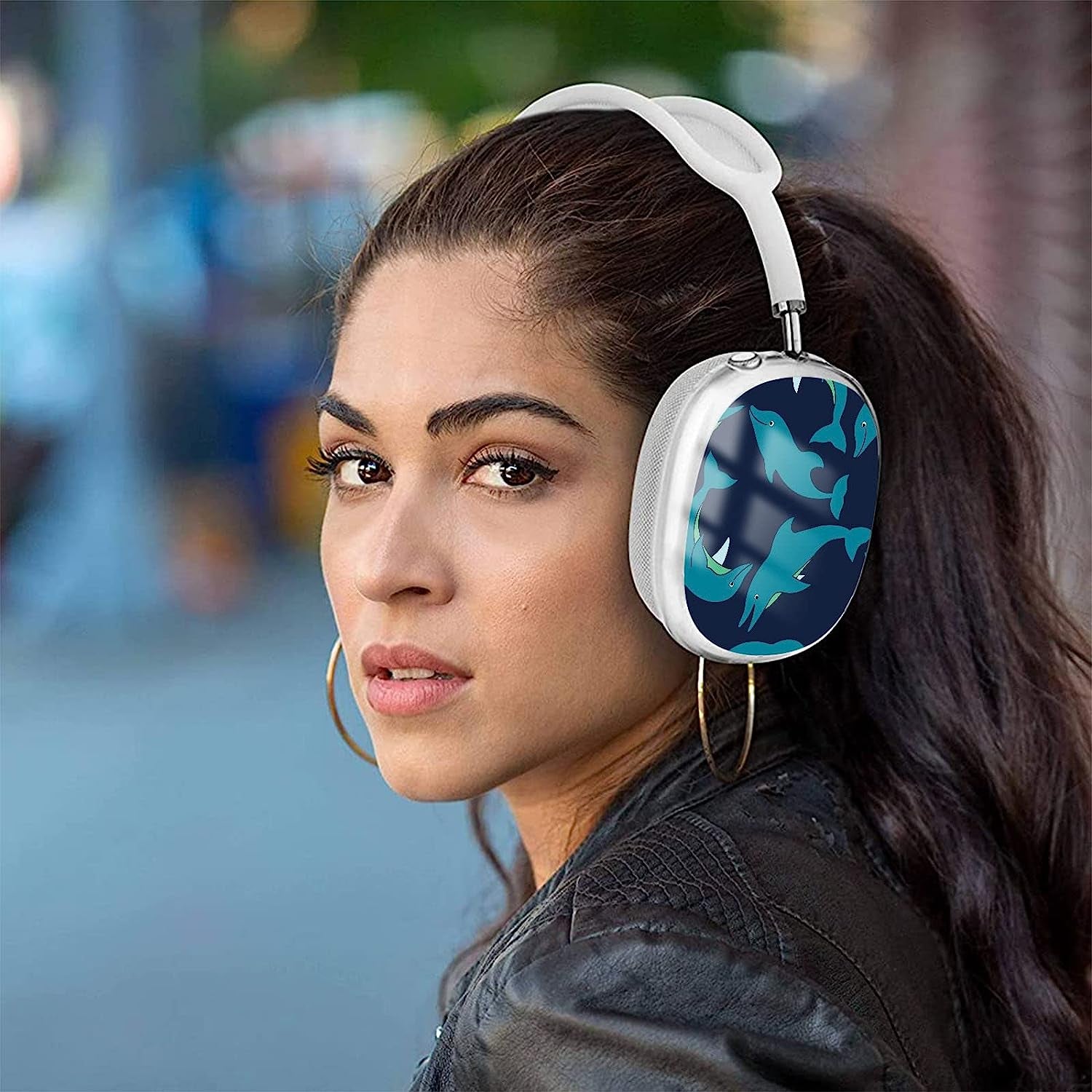 WINCHIHAN Printed Soft TPU Anti-Scratch Protective Case Cover Compatible with Airpods Max Headphones # AS0550  WINCHIHAN   