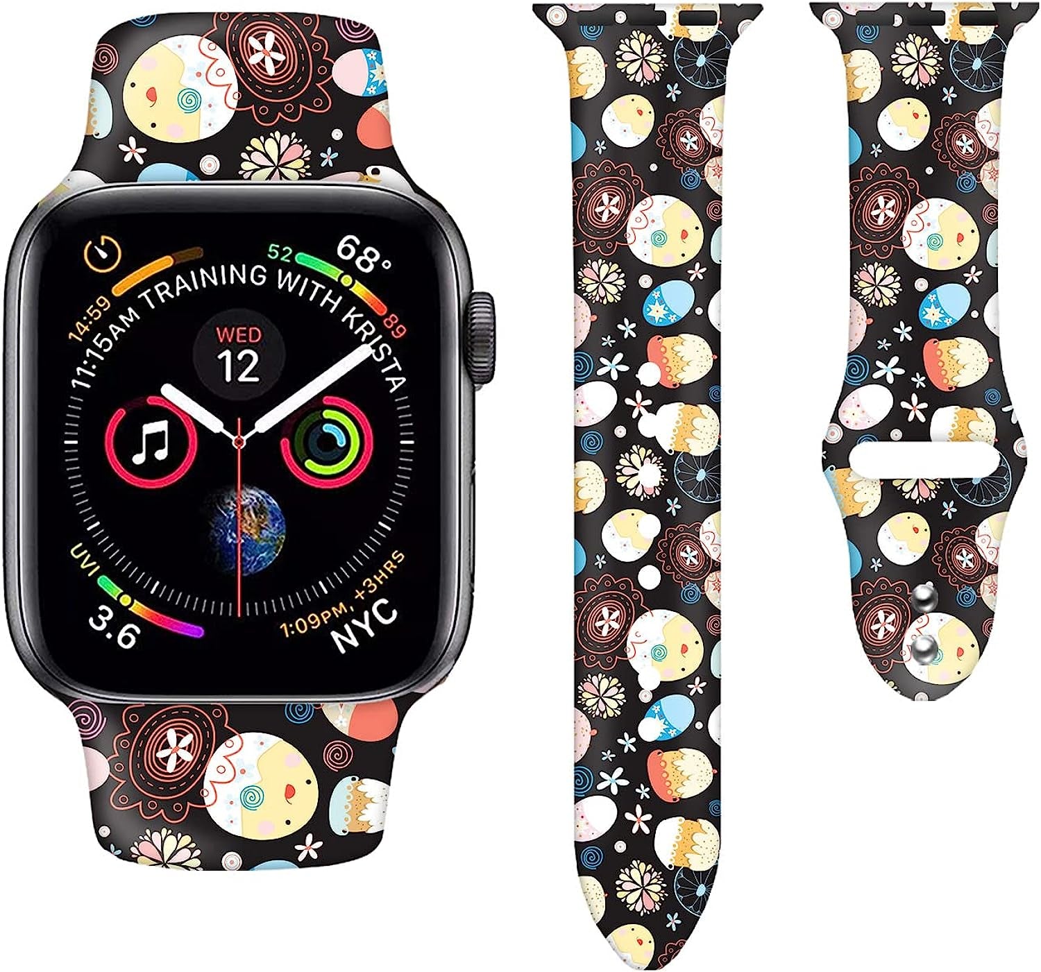 Watch Bands Compatible Apple Watch Band 38Mm 40Mm 41Mm 42Mm 44Mm 45Mm 49Mm 49Mm for Women Men, Adjustable Soft Silicone Replacement Smartwatch Wristband for Iwatch Series 8 8 7 6 5 4 3 2 1 SE SE  GEJPJGE   