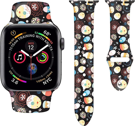 Watch Bands Compatible Apple Watch Band 38Mm 40Mm 41Mm 42Mm 44Mm 45Mm 49Mm 49Mm for Women Men, Adjustable Soft Silicone Replacement Smartwatch Wristband for Iwatch Series 8 8 7 6 5 4 3 2 1 SE SE  GEJPJGE   