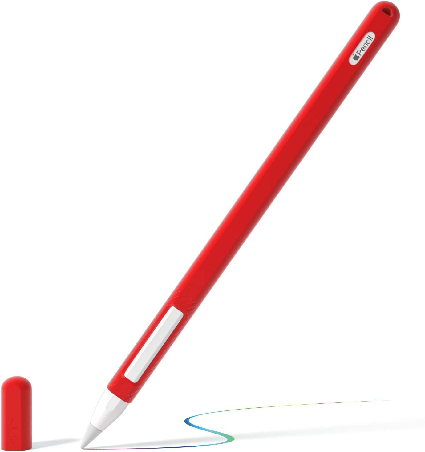 TICARVE Case for Apple Pencil Holder for Apple Pencil Sleeve for Apple Pencil 2Nd Generation Case Compatible with Ipad Pro 2018 Magnetic Skin for Apple Pencil 2 Case Pink  TICARVE red  