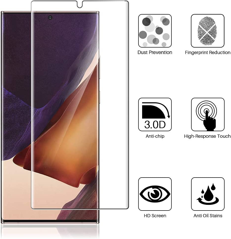 LK Compatible with Samsung Galaxy Note 20 Ultra Protection Screen, 2 Pieces, TPU Film Protection Screen, HD Clear Soft Transparent Screen Protector Film  LK   