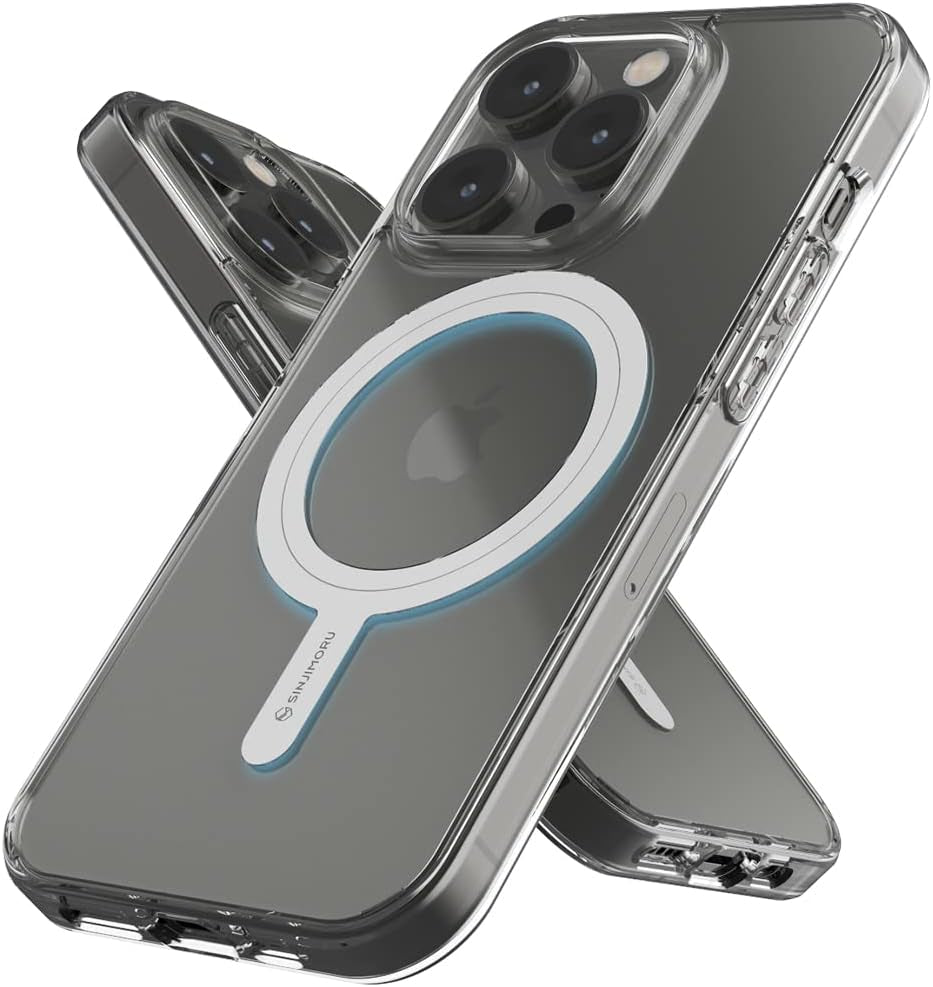 Sinjimoru Shockproof Iphone Case with Magsafe, PC & TPU Clear Phone Case for Iphone Case for Magsafe. M-Airclo for Iphone 14 Pro  Sinjimoru Co.Ltd   