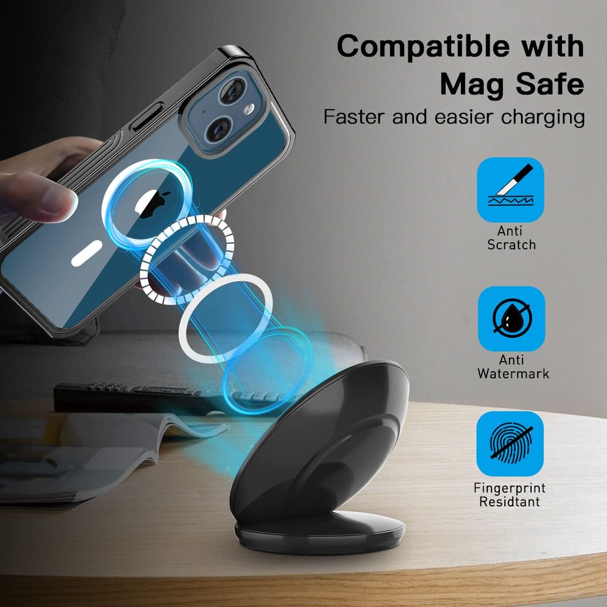 Aicase for Iphone 13 Mini Case with Magsafe Support Full Body Rugged with Built-In 9H Tempered Glass Screen Protector Heavy Duty Protection Shockproof Cover for Iphone 13 Mini Case 5.4"  AICase   