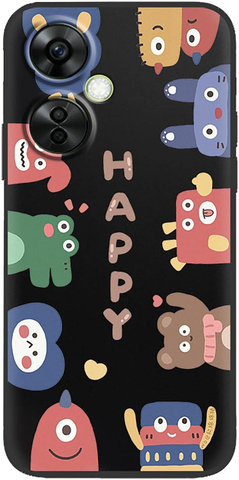 FZZSZS Case for Oneplus Nord N30,Soft Anti-Scratch Black Protective Shell Silicone Flexible TPU Phone Case Protection Cover for Oneplus Nord N30 (6.72") - LLM46  FZZSZS Llm45  