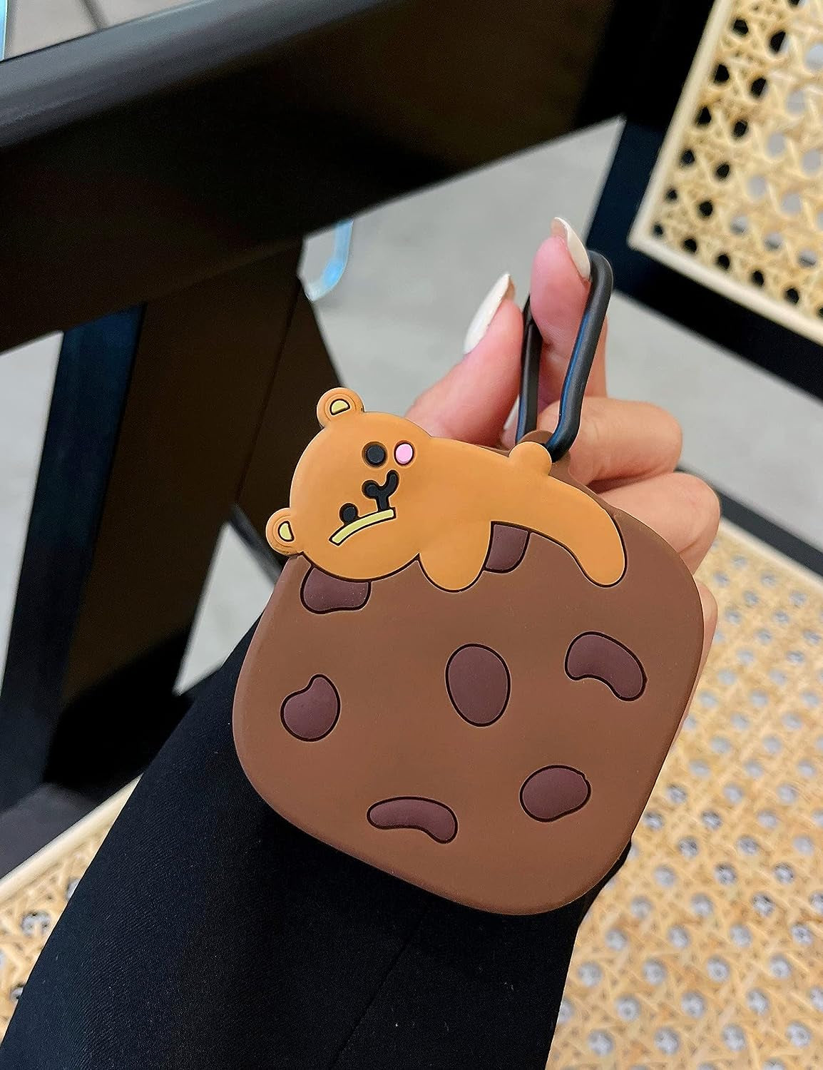 KIRDEIVY Cute 3D Cookie Bear Silicone Case - Anti-Fall, Anti-Slip, Waterproof Cover for Beats Fit Pro  KirDeivy   
