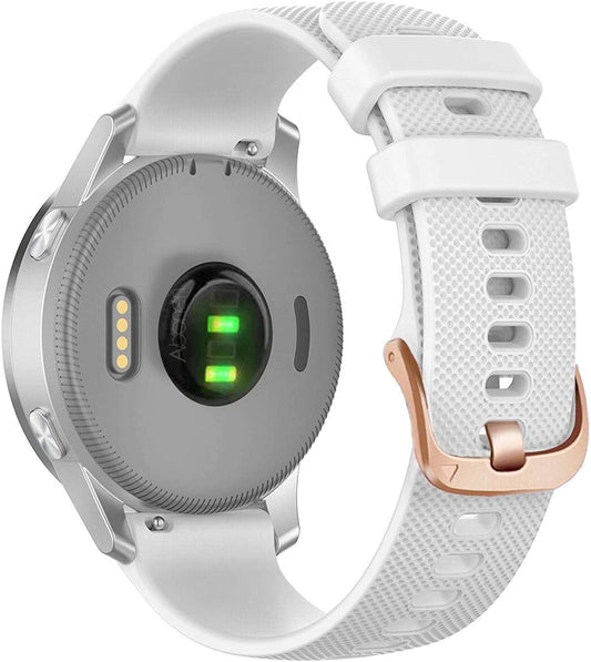 Abanen Silicone Watch Bands for Garmin Vivoactive 4S / Venu 2S / Vivomove 3S, Soft Sport 18Mm Quick Release Waterproof Replacement Wristband Strap for Garmin Forerunner 255S/255S Music  Abanen   