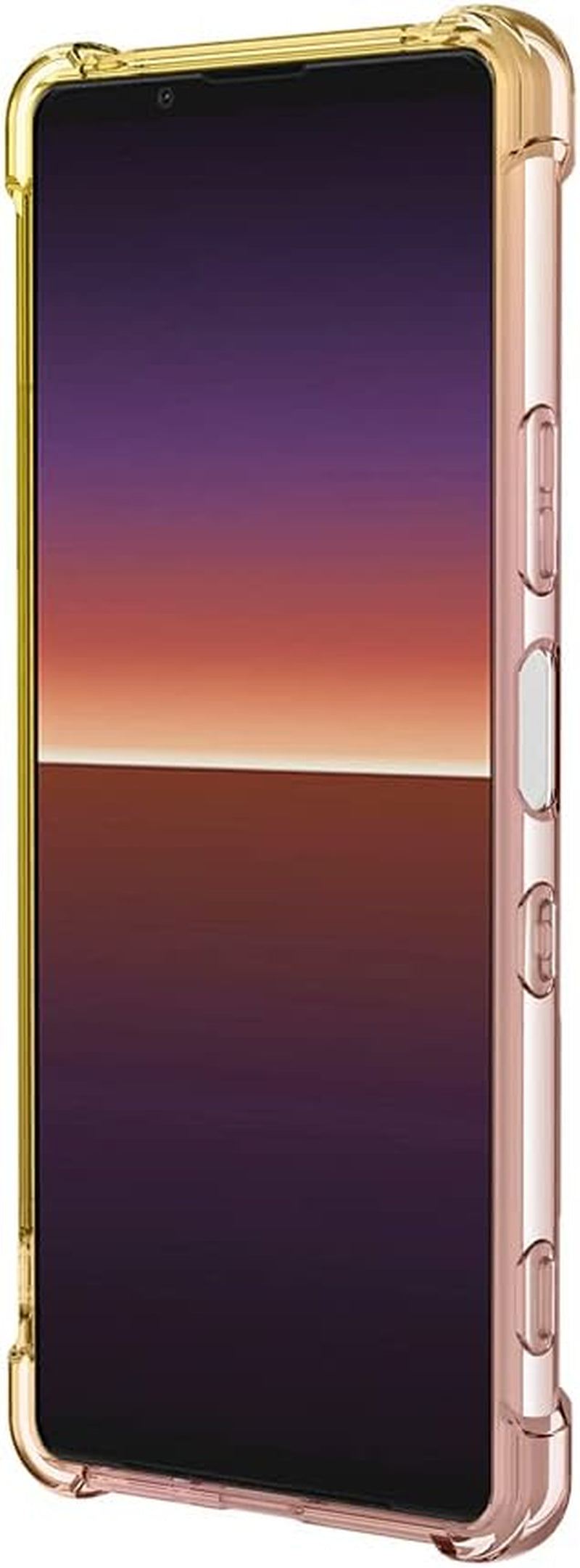 HUANGTAOLI Case for Sony Xperia 1 II, Airbag Drop Protection Gradient Color Bumper Phone Case Black/Gold  HUANGTAOLI   