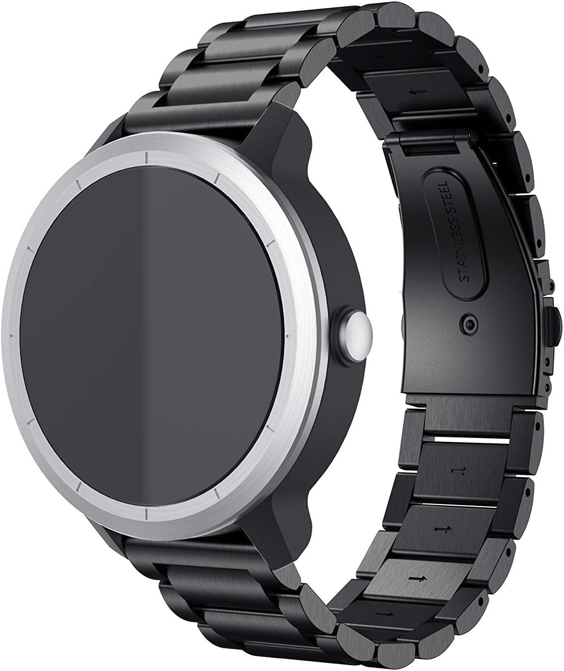 Anrir Compatible for Garmin Vivoactive 3 Watch Band, 20Mm Stainless Steel Watch Strap for Garmin Forerunner 645/Forerunner 245/Samsung Galaxy Watch 42Mm/ Galaxy Watch Active 40Mm Smart Watch - Black  Anrir   