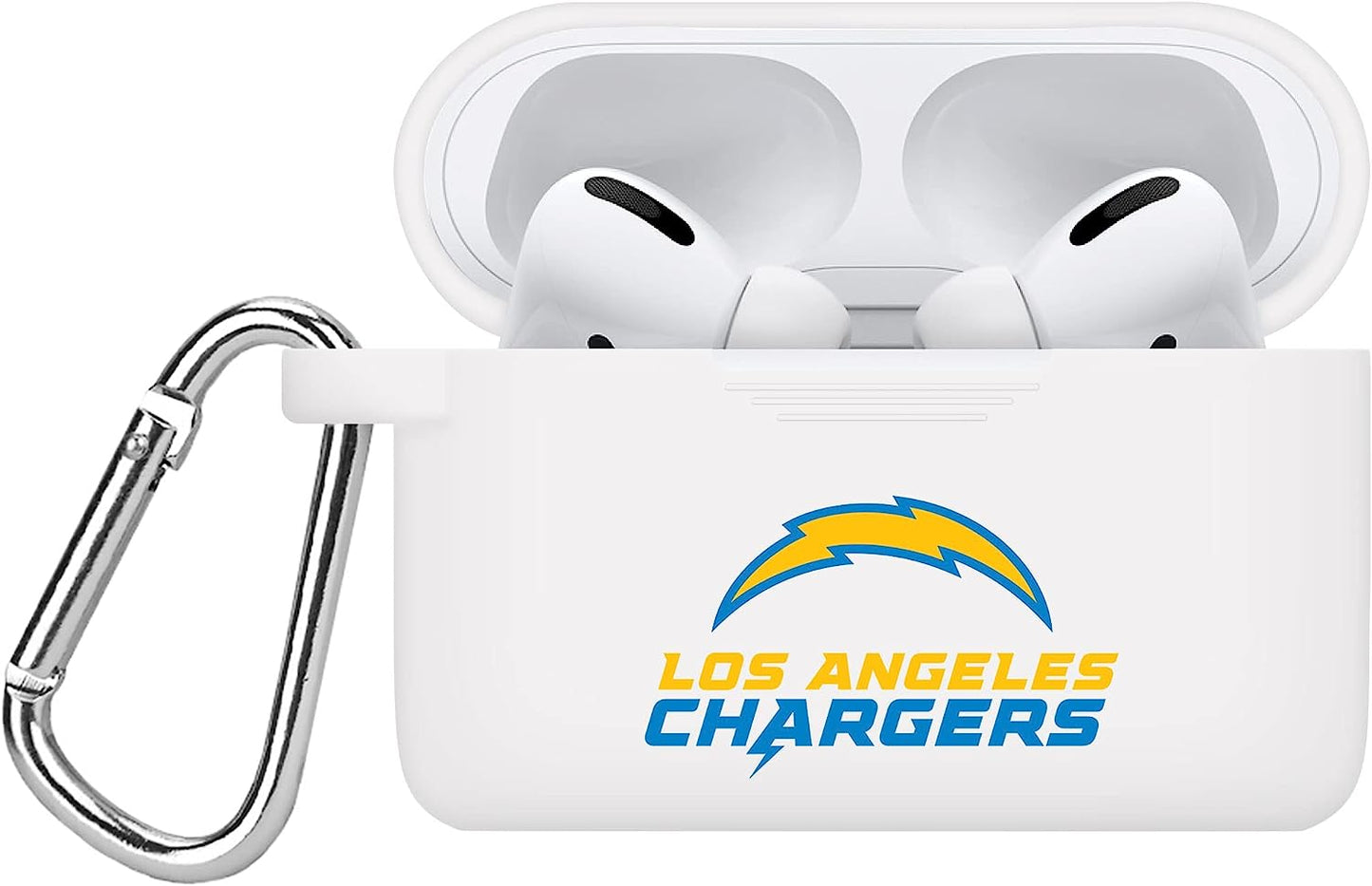 GAME TIME Tampa Bay Buccaneers Silicone Case Cover Compatible with Apple Airpods Pro Battery Case (Black)  Game Time LA Chargers - White  