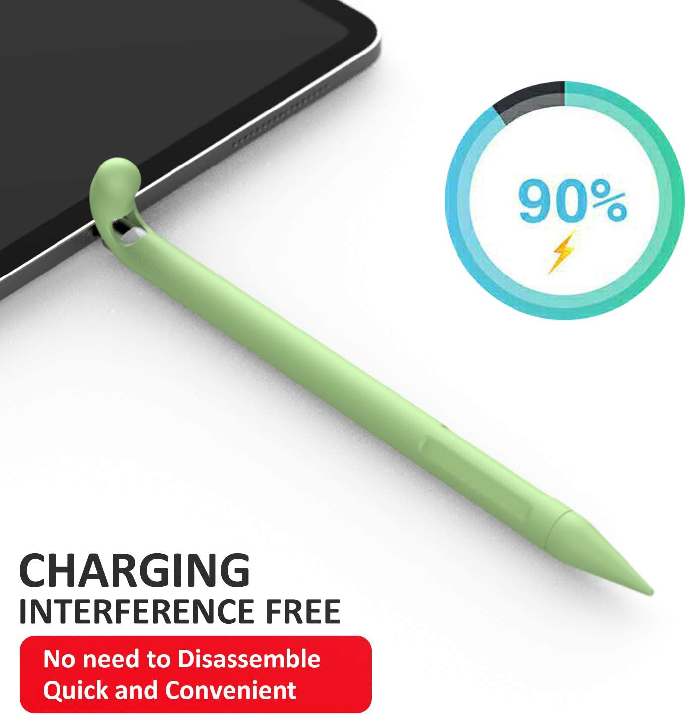 Silicone Soft Protective Case Cover Silicone Sleeve Compatible with Apple Pencil 1St Generation  shunheng   