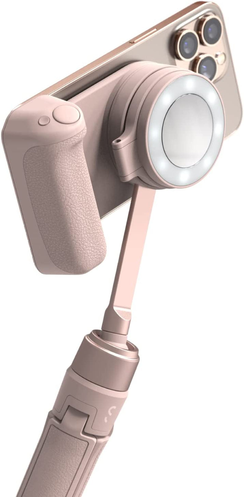 Shiftcam Snappod - Video Selfie Stick and Tripod - Magnetic Mount Snaps on to Any Phone - Tiltable Design | Midnight  ShiftCam Pink SnapGrip Creator Kit 