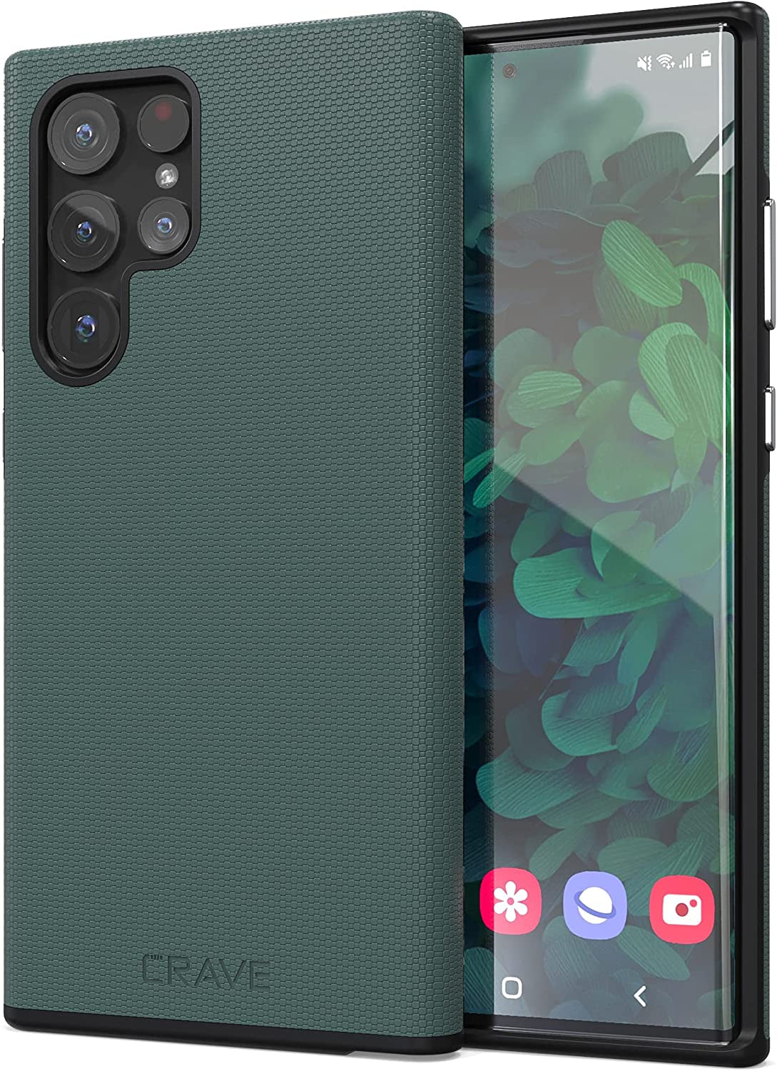 Crave Dual Guard for Samsung Galaxy S22 Ultra Case, Shockproof Protection Dual Layer Case for Samsung Galaxy S22 Ultra, S22 Ultra 5G - Aqua  Crave Forest Green  