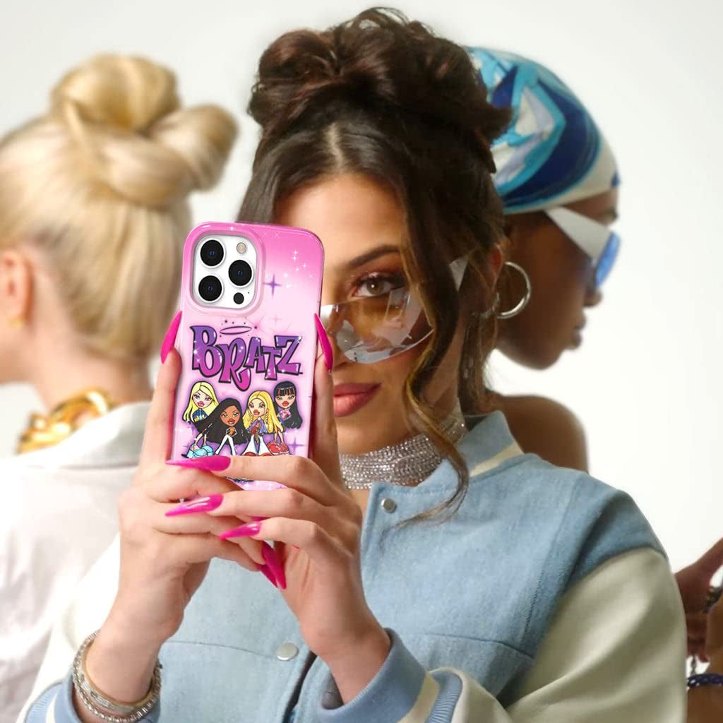 Velvet Caviar X Bratz Designed for Iphone 14 Case for Women - Cute Protective Phone Cases - Compatible with Magsafe - Bratz Dolls Accessories - Pink Airbrush Angelz  Velvet Caviar   