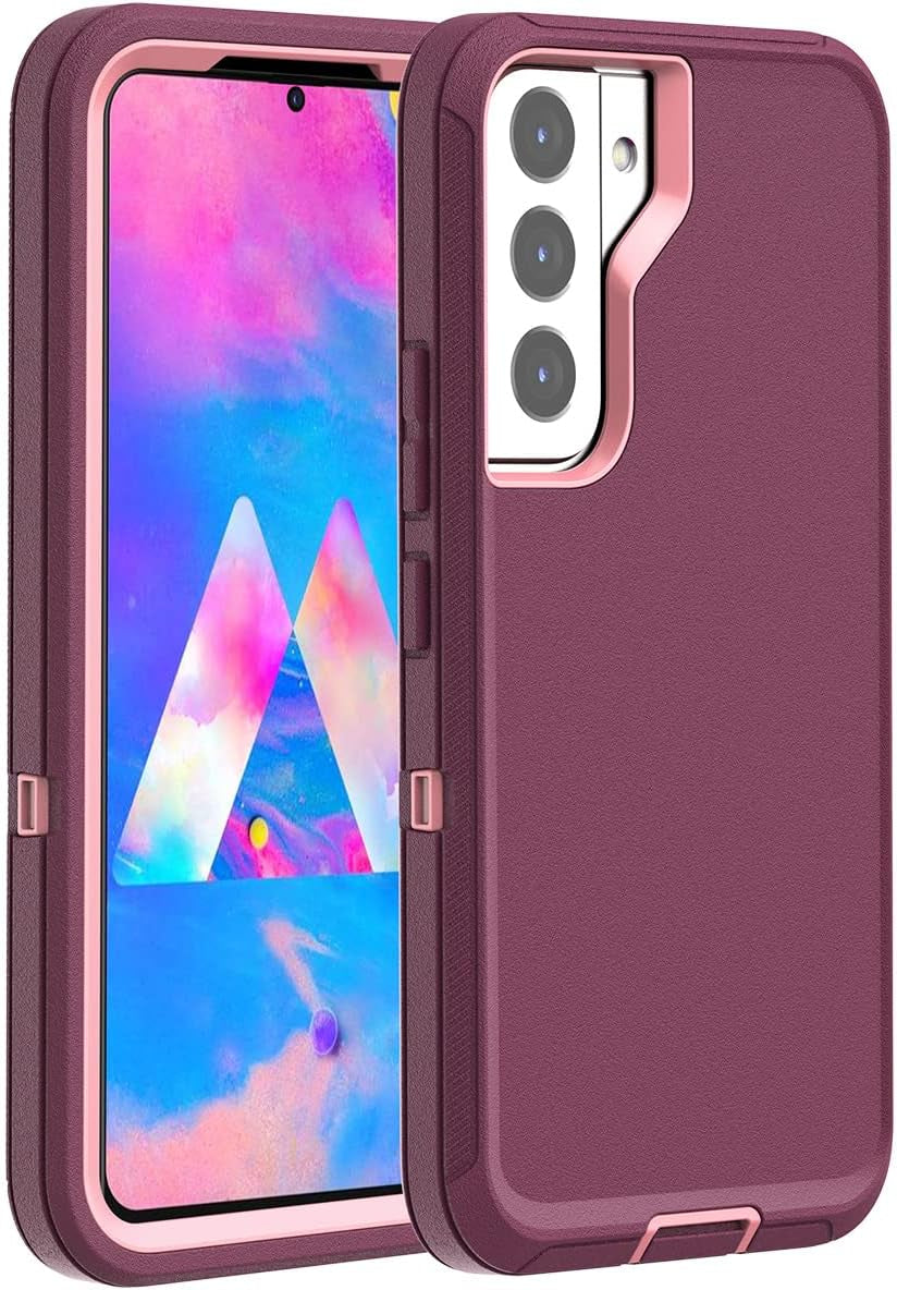 Aicase for Galaxy S22 plus Case with Screen Protector, Heavy Duty Drop Protection Full Body Rugged Shockproof/Dust Proof Military Protective Tough Durable Phone Cover for Samsung Galaxy S22 plus 6.6“  AICase Night Purple/Pink With Screen Protector  
