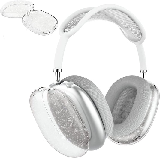 Aircawin for Airpods Max Case Clear Glitter,Soft TPU Clear Case for Airpods Max Case Cover,Shockproof Anti-Scratch Protective Case No-Yellowing Transparent Accessories for Airpod Max Headphone-Glitter  Aircawin   