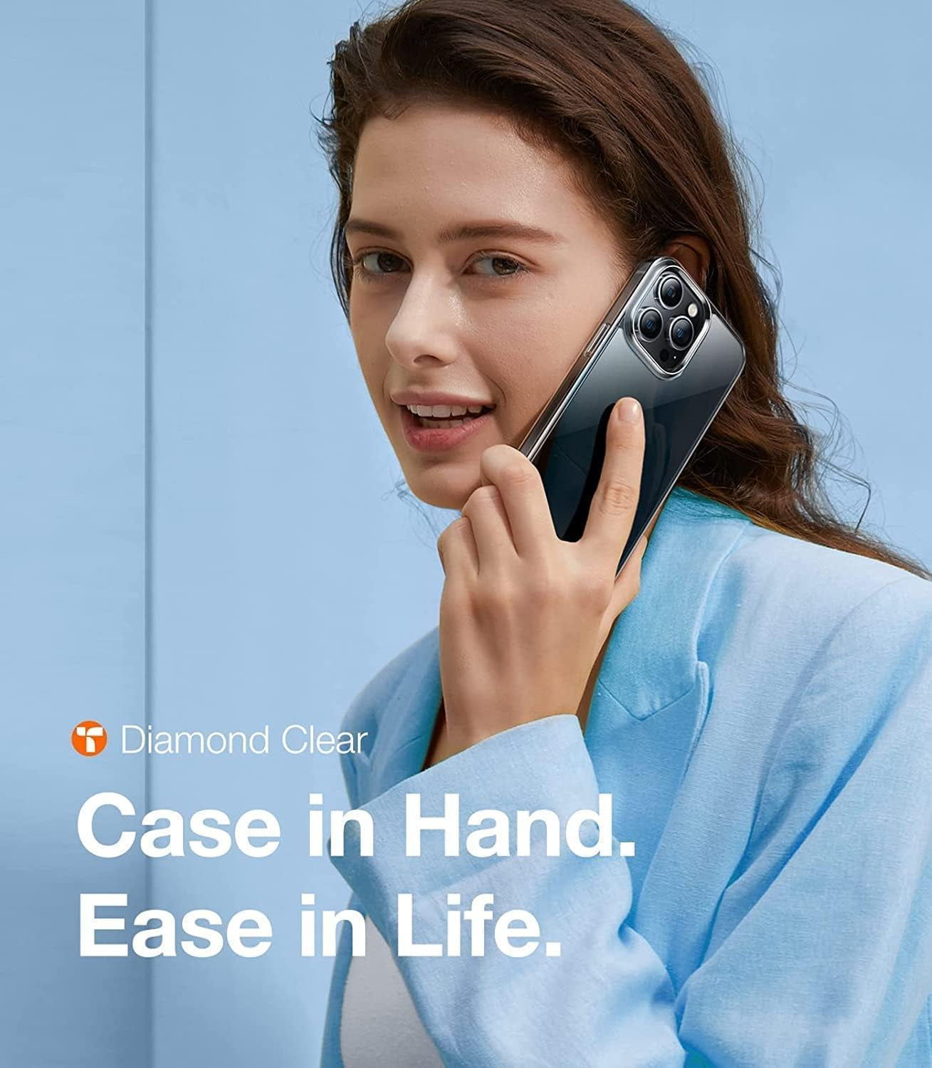 TORRAS Diamond Clear Iphone 14 Pro Case, 10FT Military Grade Drop Tested, Non-Yellowing, Shockproof Protective Hard Back Slim Thin Clear Case for Iphone 14 Pro Phone Case, 6.1 Inch, Clear  TORRAS   