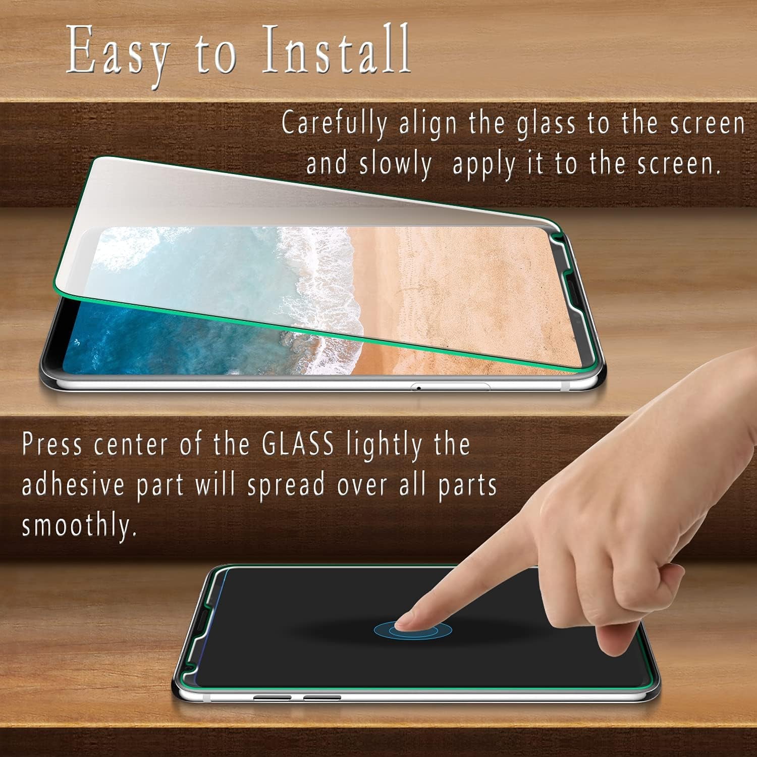 Hptech [2-Pack] Screen Protector for LG V30, V30 Plus, V30S Thinq, V30S plus Thinq, V35 Thinq Tempered Glass, anti Scratch, Bubble Free, Case Friendly  HPTech   