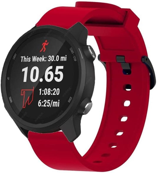 BKUANE 20Mm Soft Silicone Watchband Strap for Garmin Vivoactive 3 Smart Bracelet Watch Band Forerunner 245 245M 645 Colorful Wristband  BKUANE   