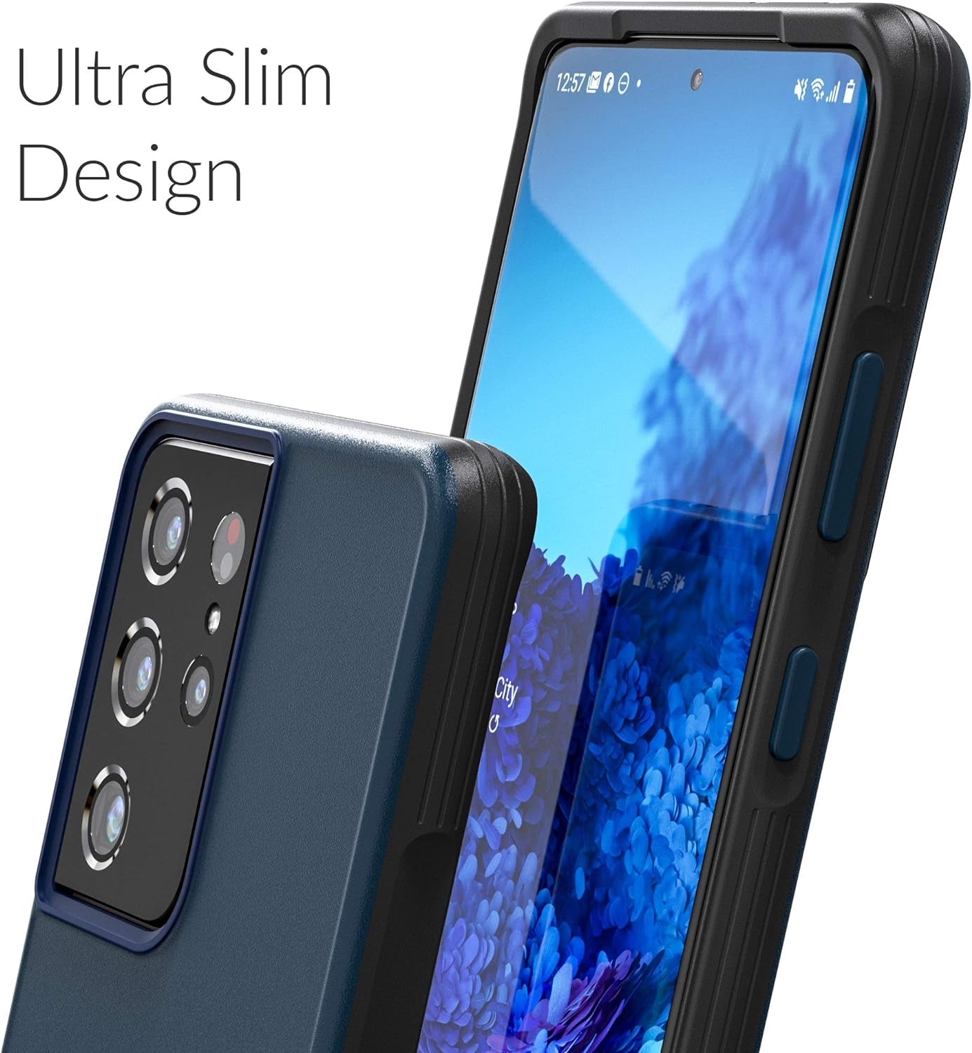 Crave Slim Guard for Galaxy S21 Ultra Case, Shockproof Case for Samsung Galaxy S21 Ultra, S21 Ultra 5G (6.8 Inch) - Navy  Crave   