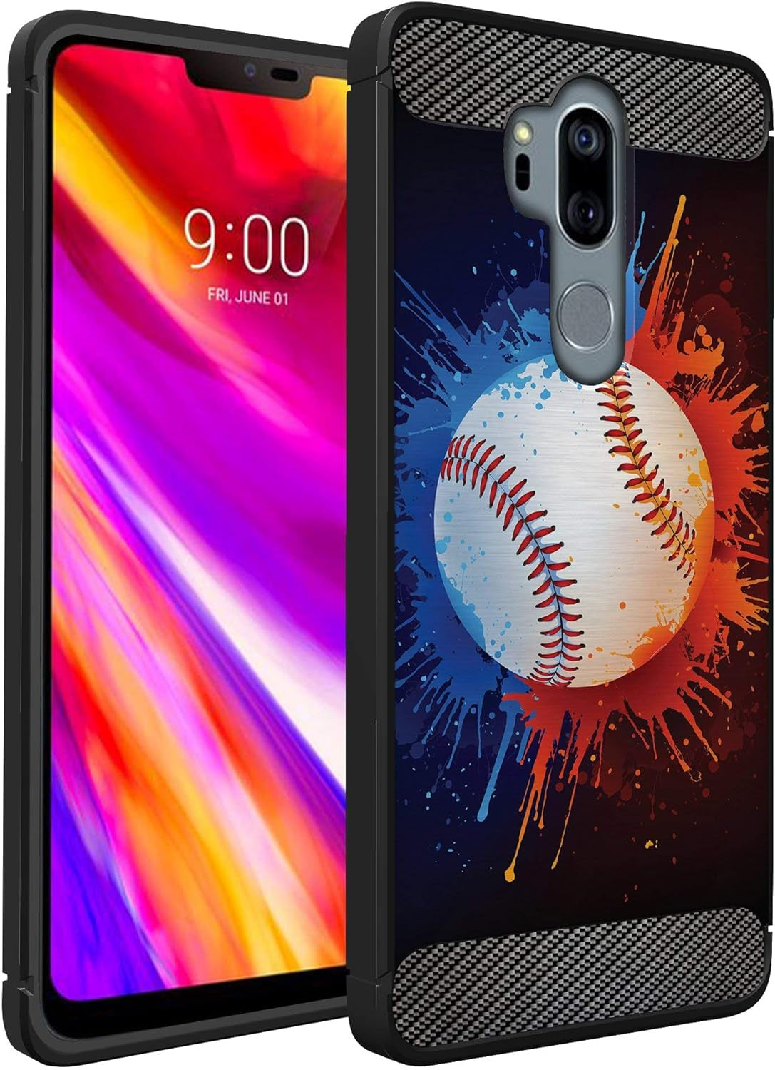 Casesondeck Sports Case Compatible with LG G7 / LG G7 Thinq- Flex Max Matte TPU Perfect Fitted Case Slim and Elegant (Golf)  CasesonDeck Baseball  