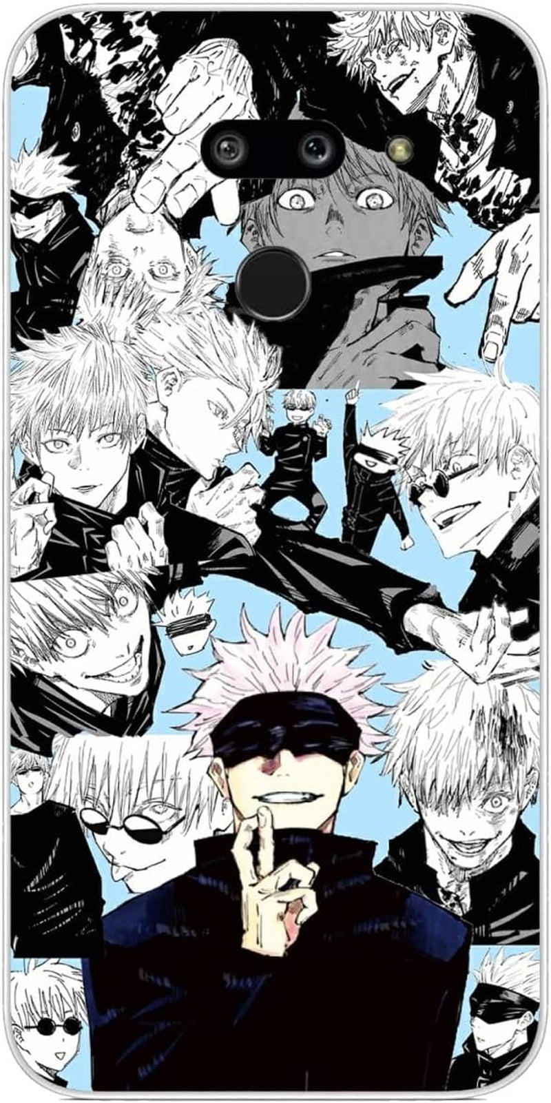 Compatible with LG G8 | LG G8 Thinq Case Jujutsu Gojo with Kaisen Satoru 122 Japanese Anime Design Soft Ultra-Thin Cover Case Clear  CUENDX Jujutsu Gojo With Kaisen Satoru 349  