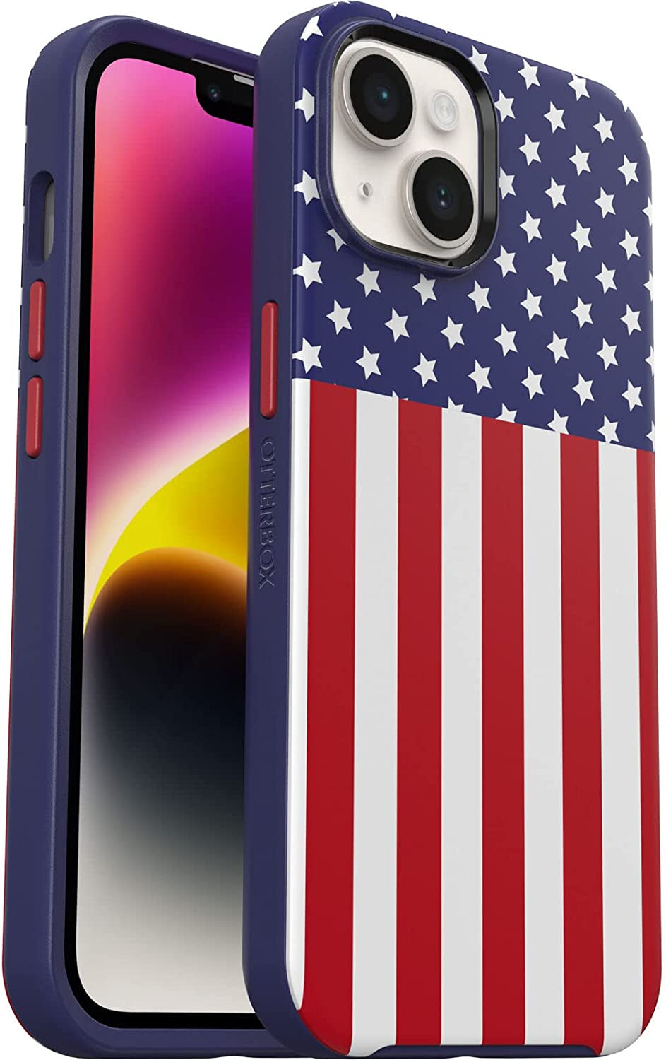 Otterbox Symmetry Series+ Case with Magsafe for Iphone 14 & Iphone 13 (Only) - Non-Retail Packaging - Fresh Forest  OtterBox American Flag  