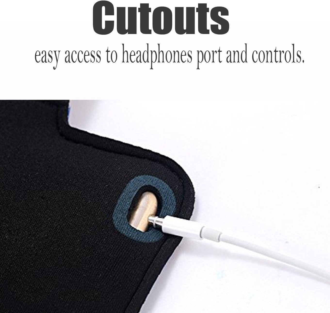 [1 Pack]Water Resistant Sports Armband Casehq for Iphone 7/7 Plus, 6/6S plus (5.5-Inch), Galaxy S6/S7 Edge, Y Note 5, with Key Holder/ Flap High Visibility Night Reflective Running Exercise Armband  CaseHQ   