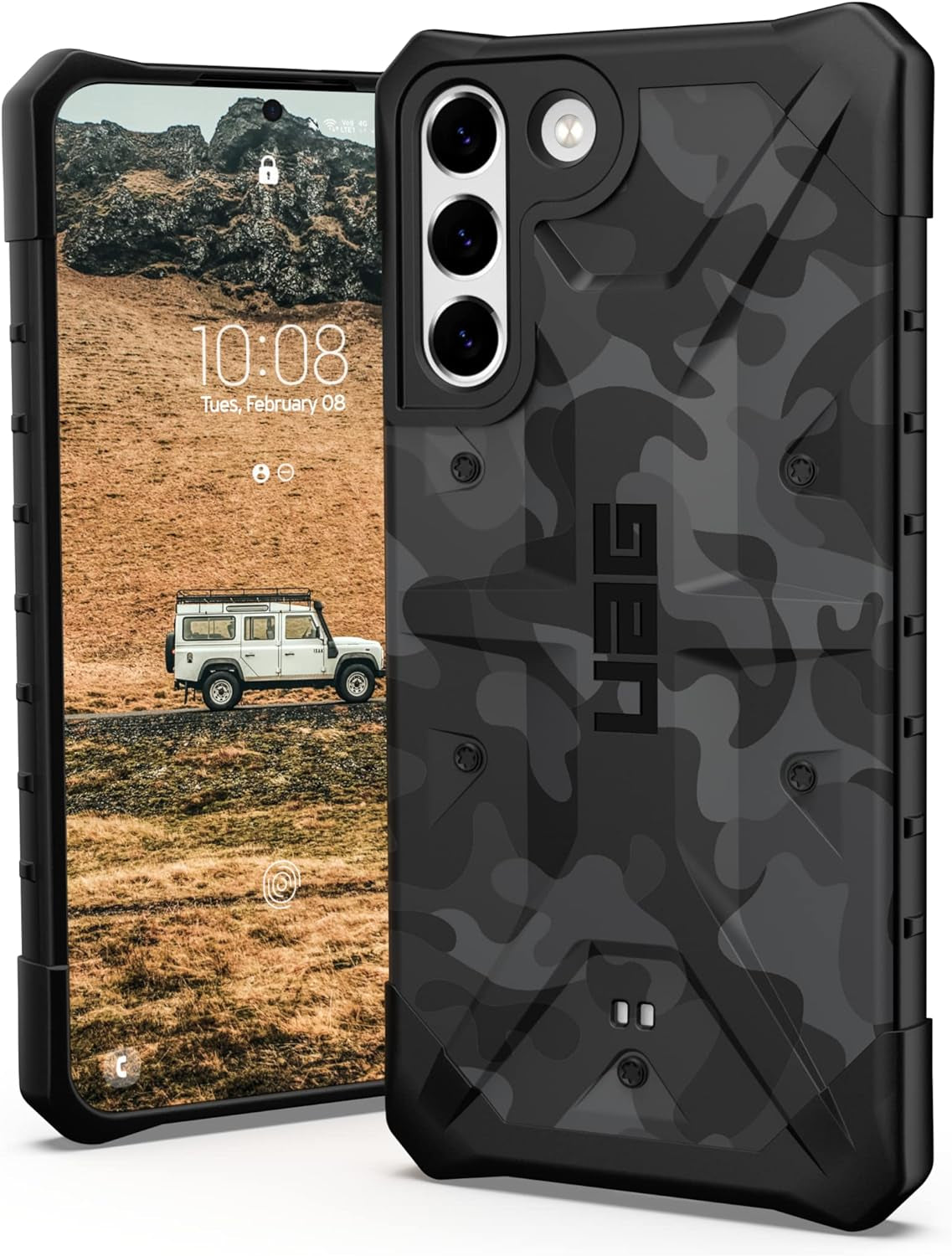 URBAN ARMOR GEAR UAG Designed for Samsung Galaxy S22 plus Case Blue Mallard Rugged Lightweight Slim Shockproof Pathfinder Protective Cover, [6.6 Inch Screen]  URBAN ARMOR GEAR Pathfinder Se - Midnight Camo  