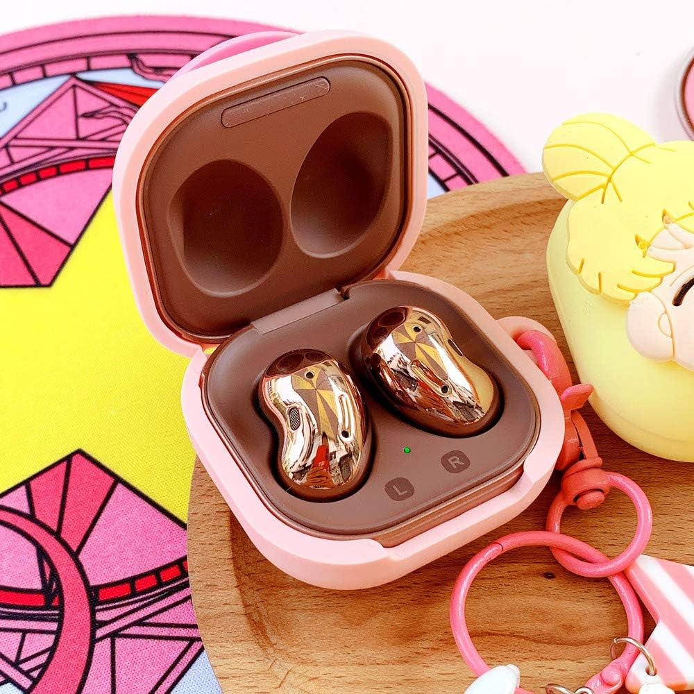 Compatible with Galaxy Buds Pro/Galaxy Buds Live Case Cover Accessory with Doll, Case Cover for Samsung Galaxy Buds Pro(2021) Earbuds Accessories  INHCH   