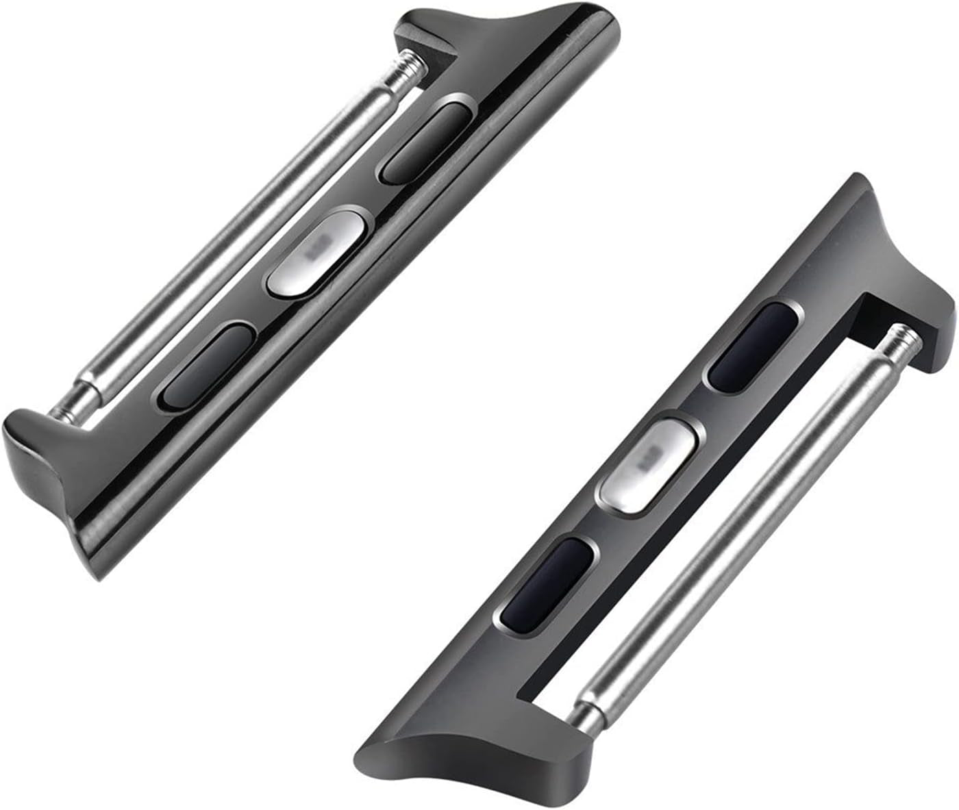 Wearlizer Watch Band Connector Compatible with Apple Watch Band Adapter, Replaceable Metal Connection Adapter with Replacement Tool for Iwatch Ultra Series 8 7 6 5 4 3 2 1 22Mm Width Straps  Wearlizer Grey 38mm/40mm (22mm Pin) 