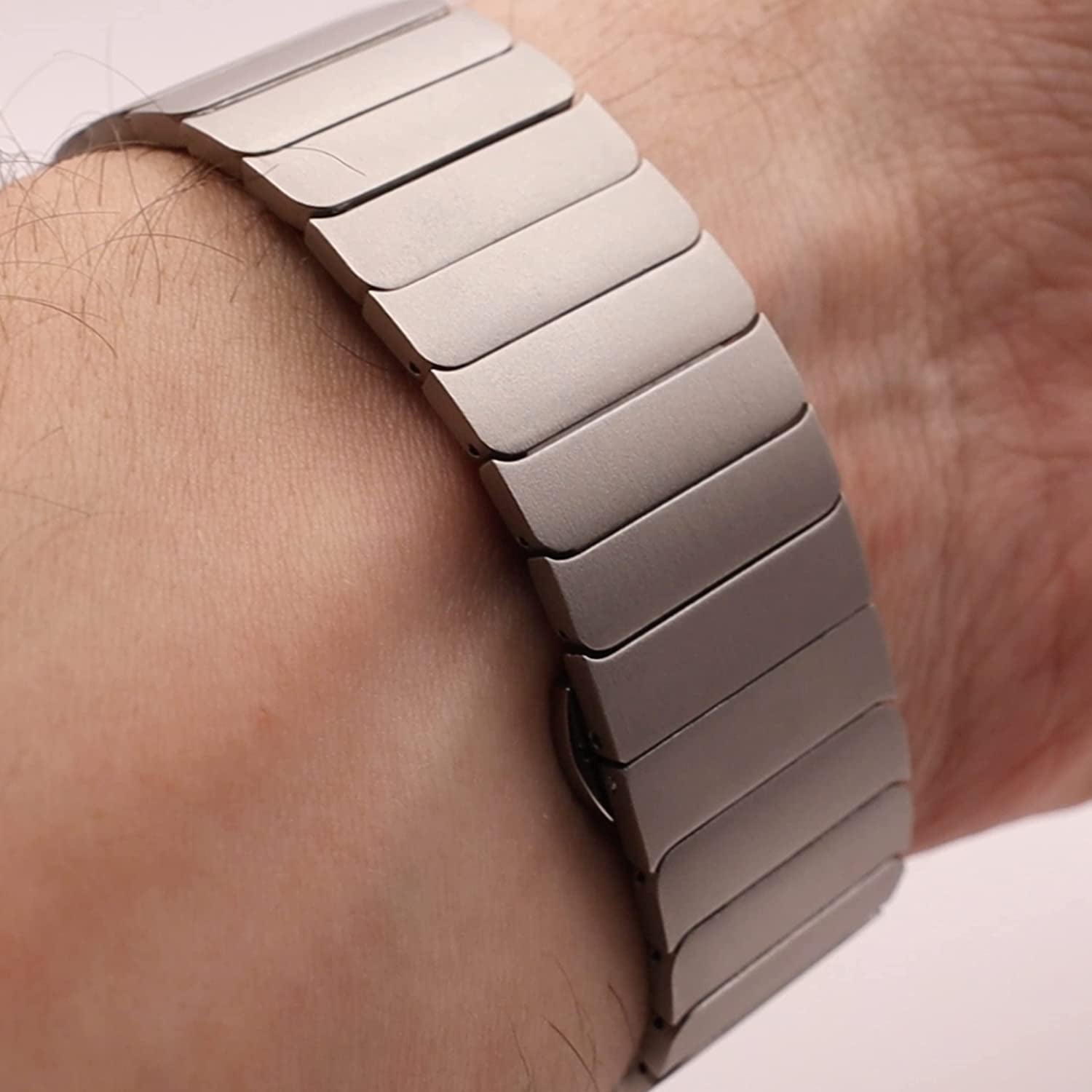 Ultra Link Bracelet Compatible with Apple Watch Ultra Metal Band 49Mm for Men - Titanium Color Metal Bracelet  Generic   