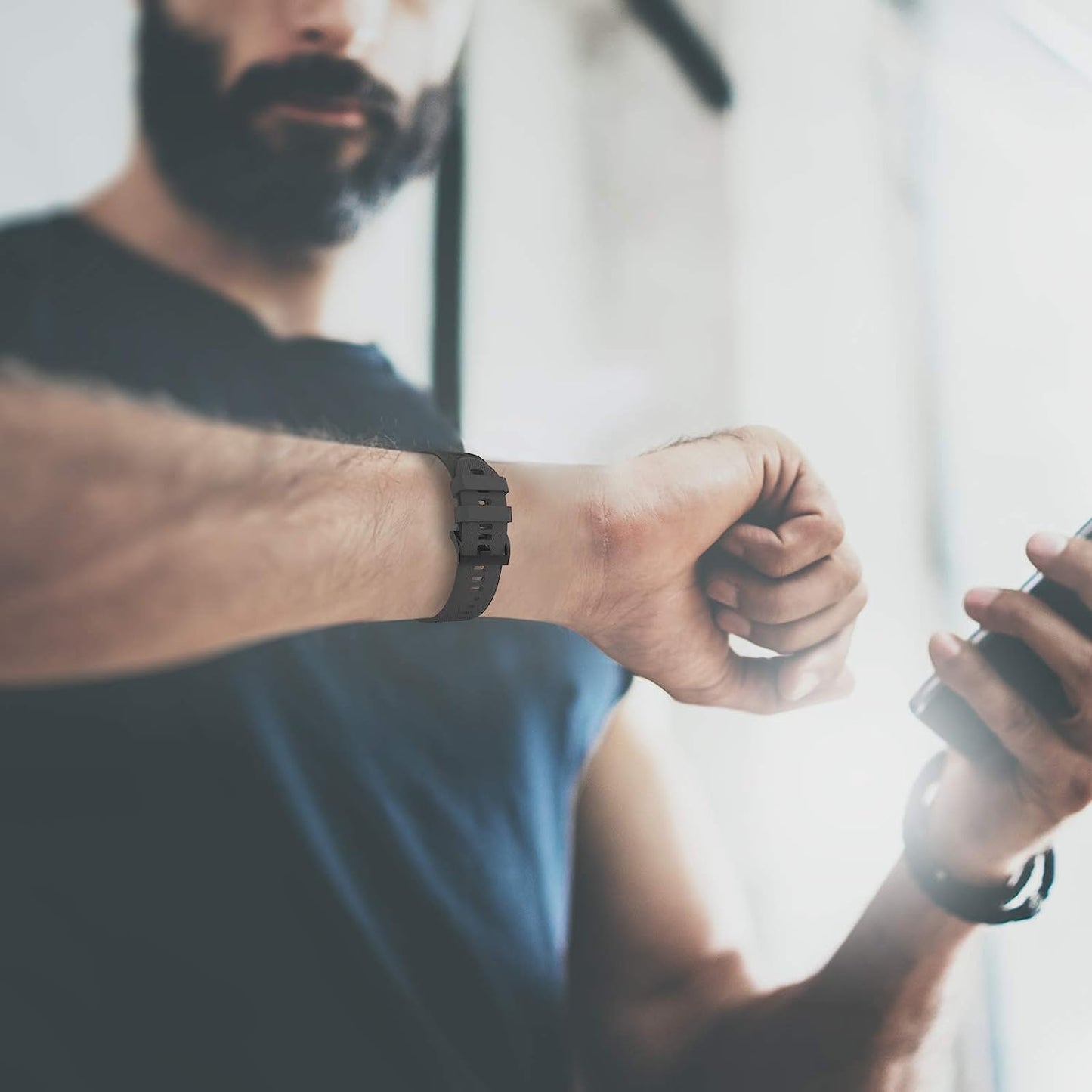 Watch Band Fenix 5 22Mm Width Compatible with Fenix 5/Fenix 5 Plus/Fenix 6/Fenix 6 Pro/Forerunner 935/Forerunner 945/Instinct Tide/Instinct Tactical  GERSIK   