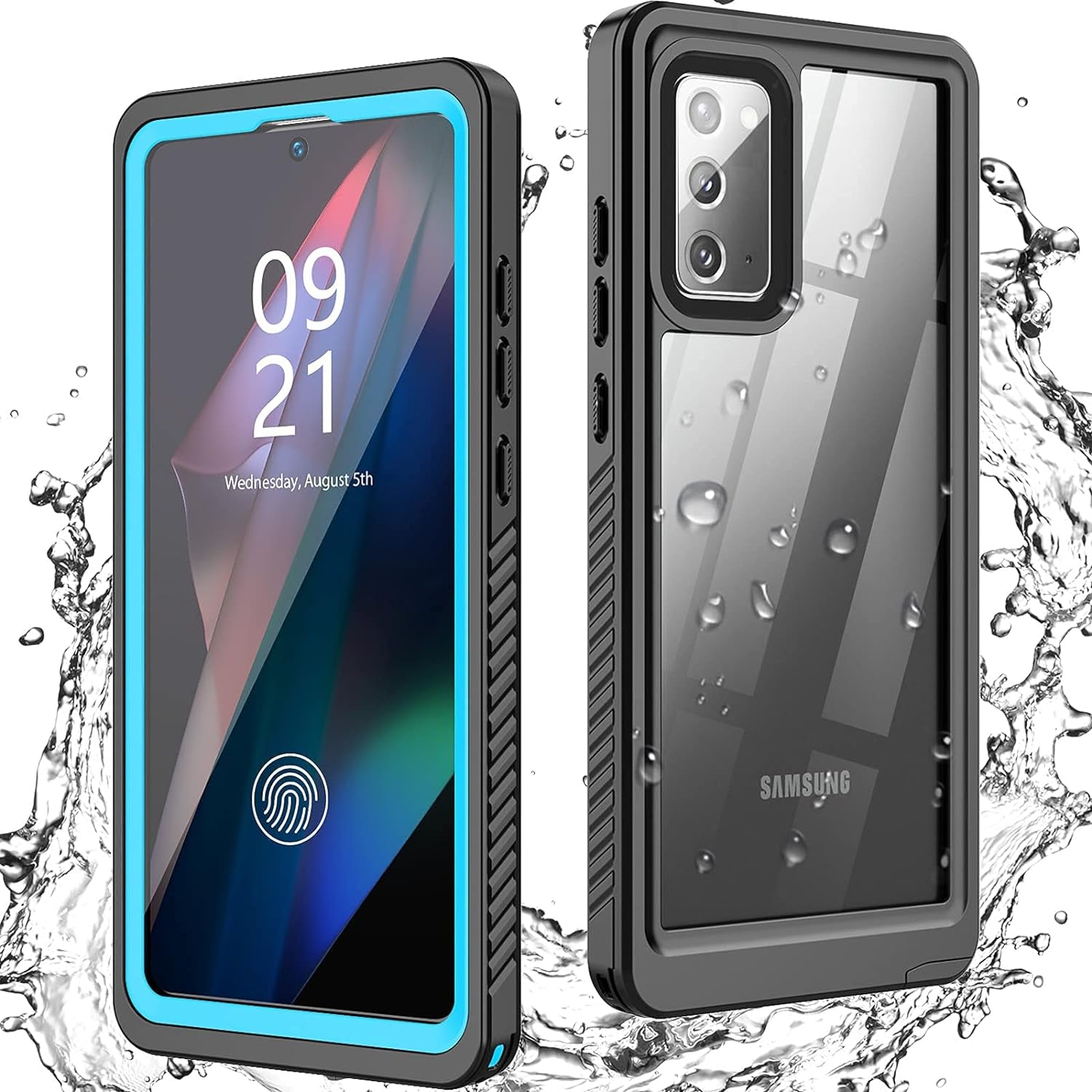 ANTSHARE for Samsung Galaxy Note 20 Ultra Case Waterproof,Built in Screen Protector Full-Body Protection Heavy Duty Shock-Proof Cover Waterproof Case for Galaxy Note 20 Ultra 6.9 Inch 5G-Gray  ANTSHARE Blue Note 20 