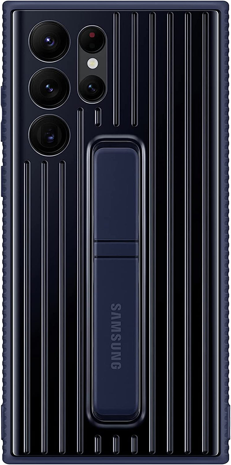 Samsung Galaxy S22 Ultra LED View Cover, Protective Phone Case, Tap Control, Card Pocket, Customizable, Shockproof, US Version, Light Gray, (EF-NS908PJEGUS)  Samsung Lavender Rugged Protective Galaxy S22 Ultra Protective Standing Cover