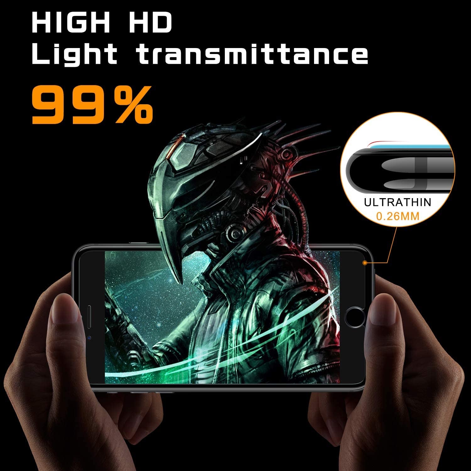 NEARPOW [4 Pack] for Iphone 8 / Iphone 7 Screen Protector [Tempered Glass] Screen Protector with [9H Hardness] [Crystal Clear] [Easy Bubble-Free Installation] [Scratch Resist]  NEARPOW   