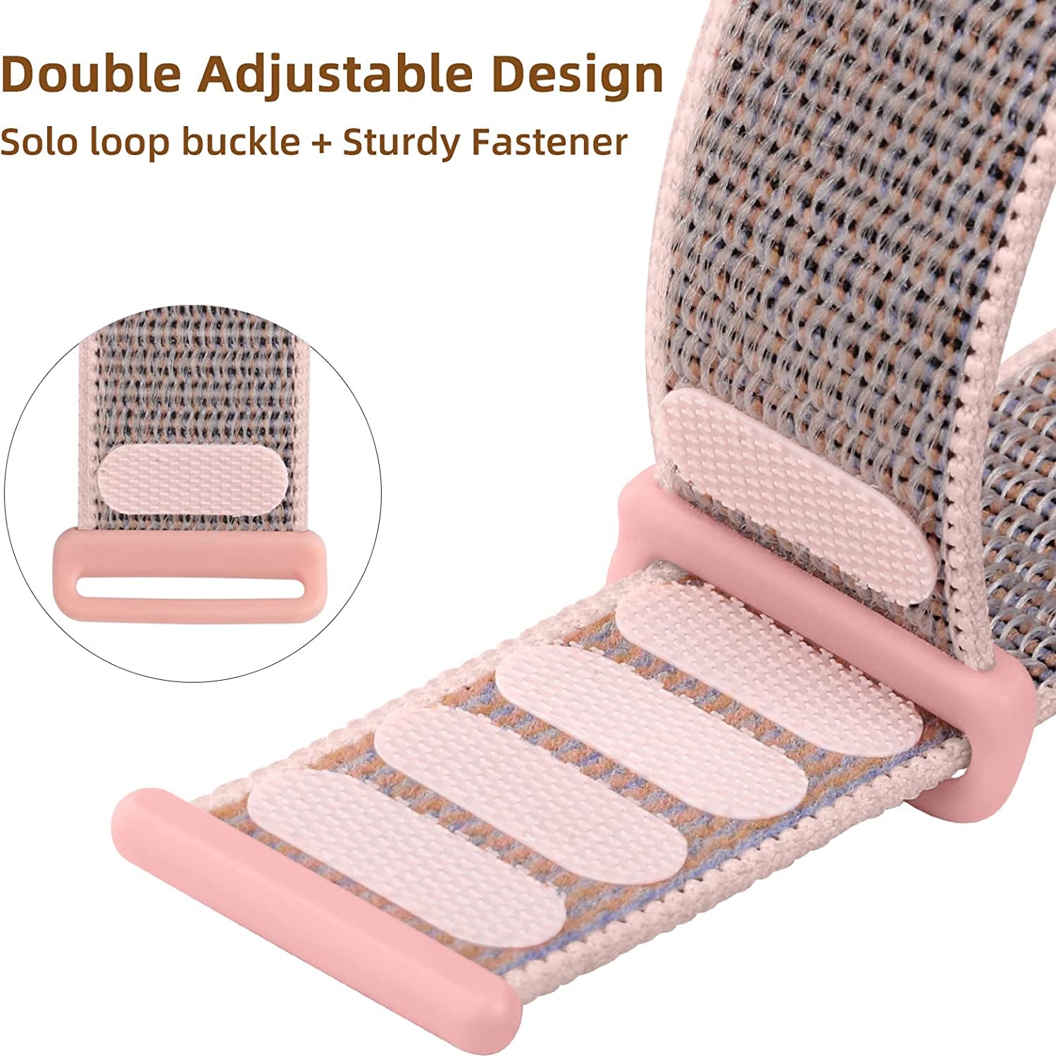 WJK 6 Pack Stretchy Nylon Solo Loop Bands Compatible with Apple Watch 38Mm 40Mm 41Mm 42Mm 44Mm 45Mm 49Mm Women Men, Adjustable Braided Sport Elastic Wristband for Iwatch Ultra SE Series 8 7 6 5 4 3 2 1  WJK   