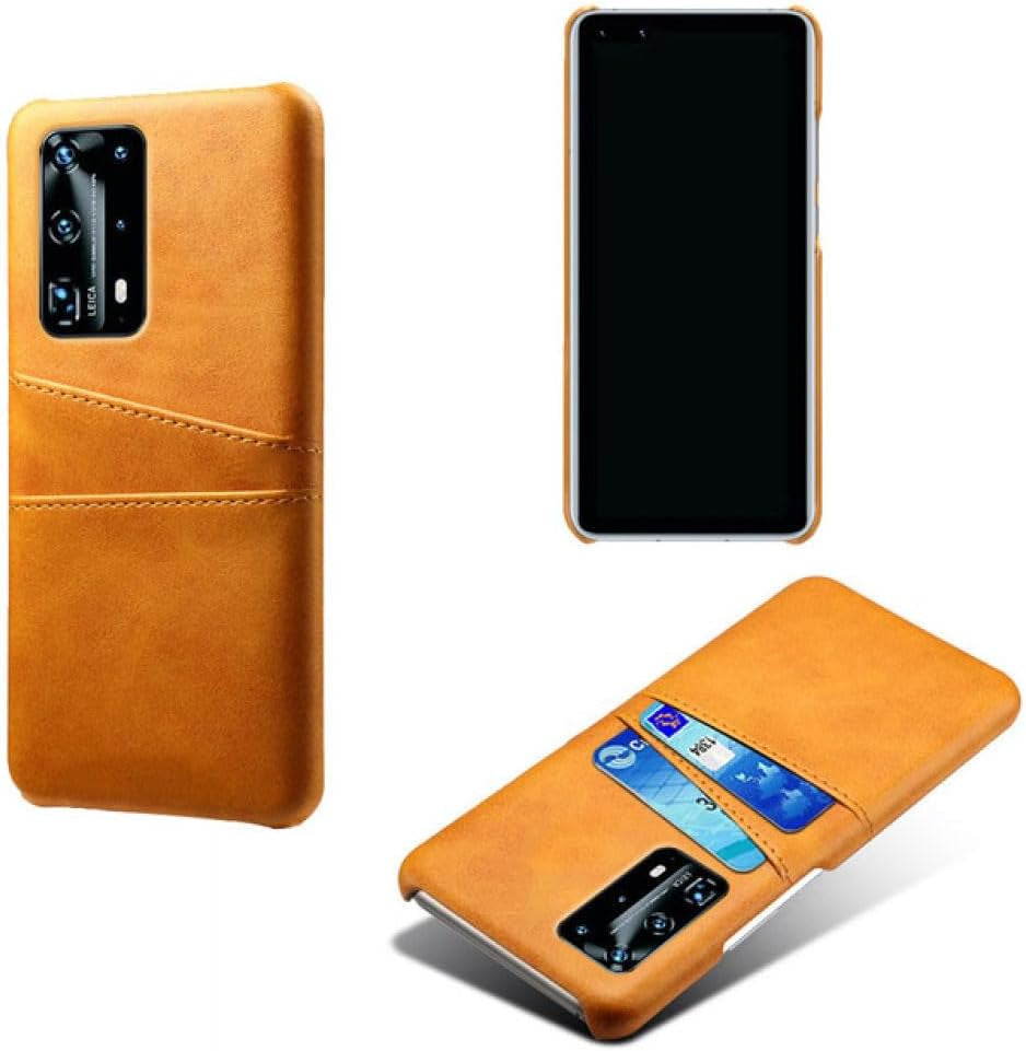 YOGISU for Huawei P40 Pro Lite Card Slot Holder PU Case for Huawei P40 Pro P40Lite P30 P20 Mate 30 Pro 20 Lite Cover,Pink,For Huawei P30  YOGISU Orange For Mate 20 