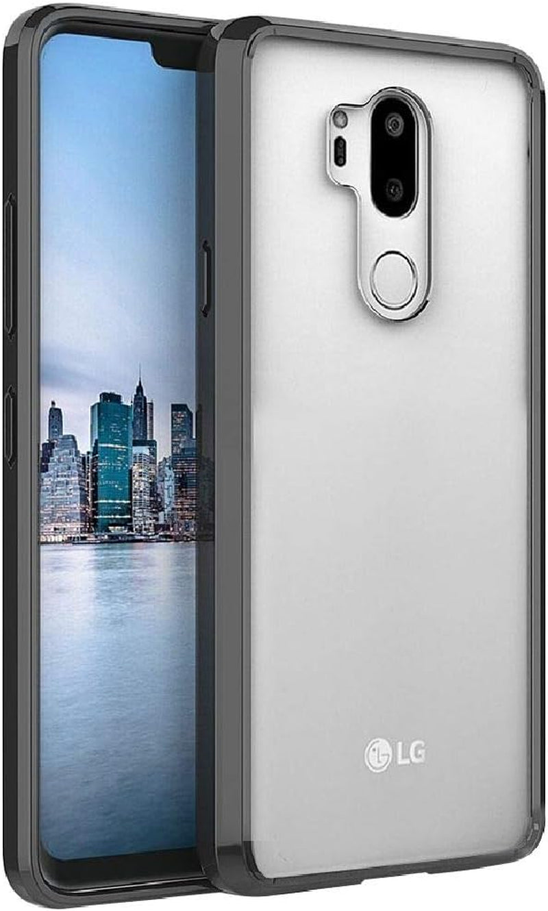 FINON Clear Perfect Body Model [ TPU Bumpers/Pc ] for LG G7 Case / G7 Thinq Case (2018) with Hybrid Protective Clear and Impact Resistance - Black  FINON   