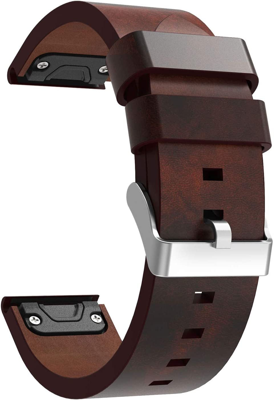 Compatible with Garmin Forerunner 945 Watch Band, Fenix 5 plus Leather Bands, 22Mm Quickfit Replacement Accessory Band Straps Bracelet Fit for Garmin Instinct, Aproach S60  XHNee   