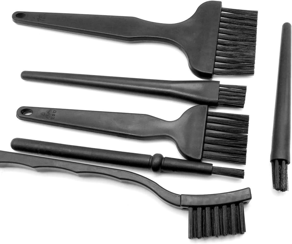 11 in 1 anti Static Brushes Set with Microfiber Cleaning Cloth, Small Portable Plastic Handle Nylon Cleaning Brush Kit for Computer PC Keyboard Laptop Screen Electronics Camera Lens Phone Car  ACKLLR   