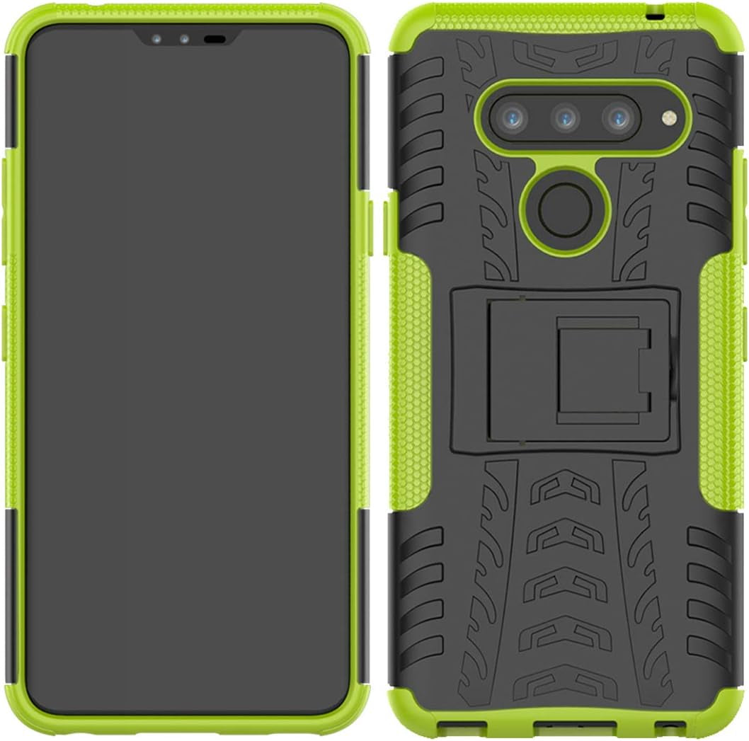 Case for LG V40 Thin, V40 Case, Viodolge [Shockproof] Rugged Dual Layer Protective Phone Case Cover with Kickstand for LG V40 / LG V40 Thinq (2018) (Green)  Viodolge   