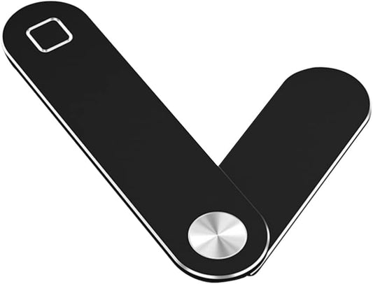 STOBOK Tablet Kickstand Adjustable Laptop Phone Holder Magnetic Aluminum Alloy Laptop Extension Holder Slim Portable Foldable Side Mount Clip Stand for Cell Phone Computer Black Tablet Stand Holder  STOBOK   