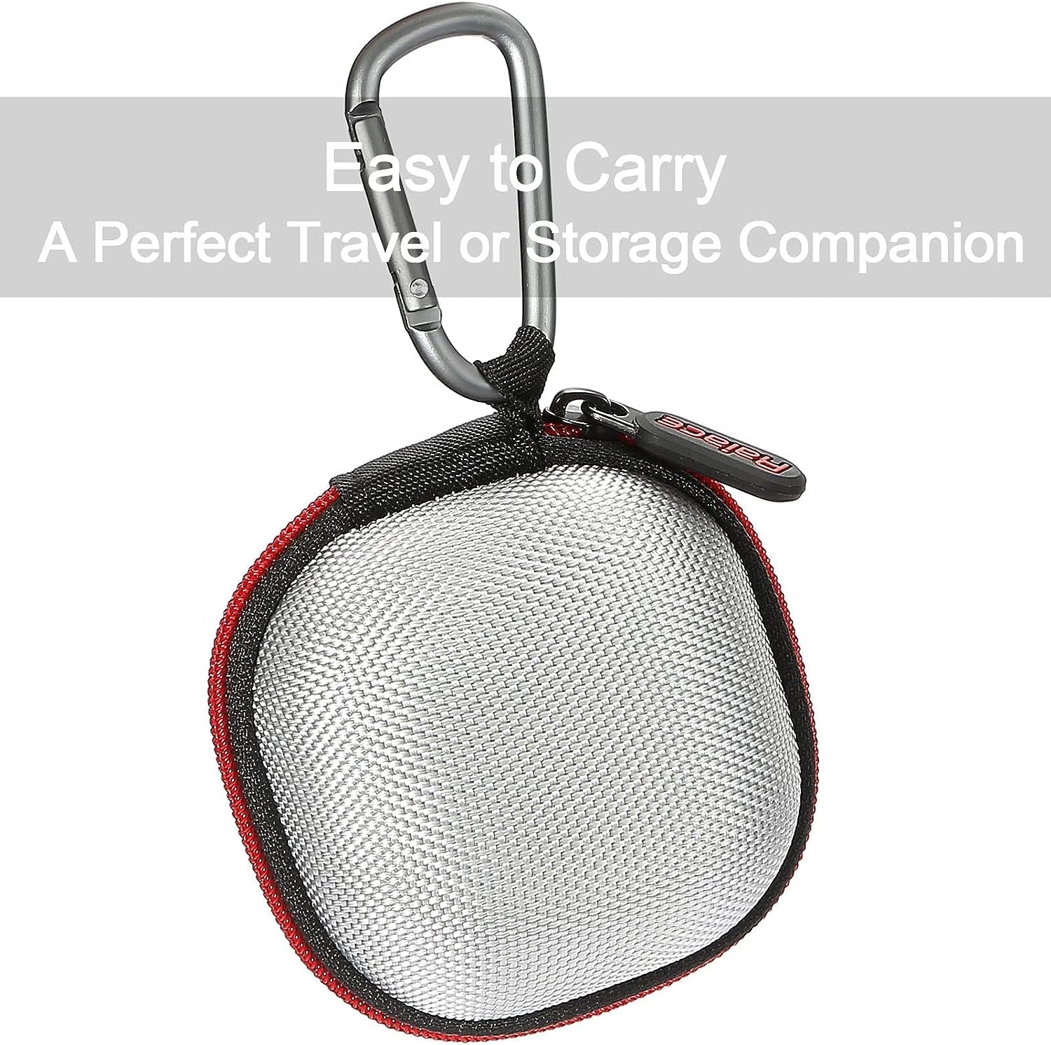 RAIACE Hard Storage Case Compatible with Beats Fit Pro Earbuds, Earbuds Storage Box with Mesh Pocket. (Case Only) - Silver  RAIACE   