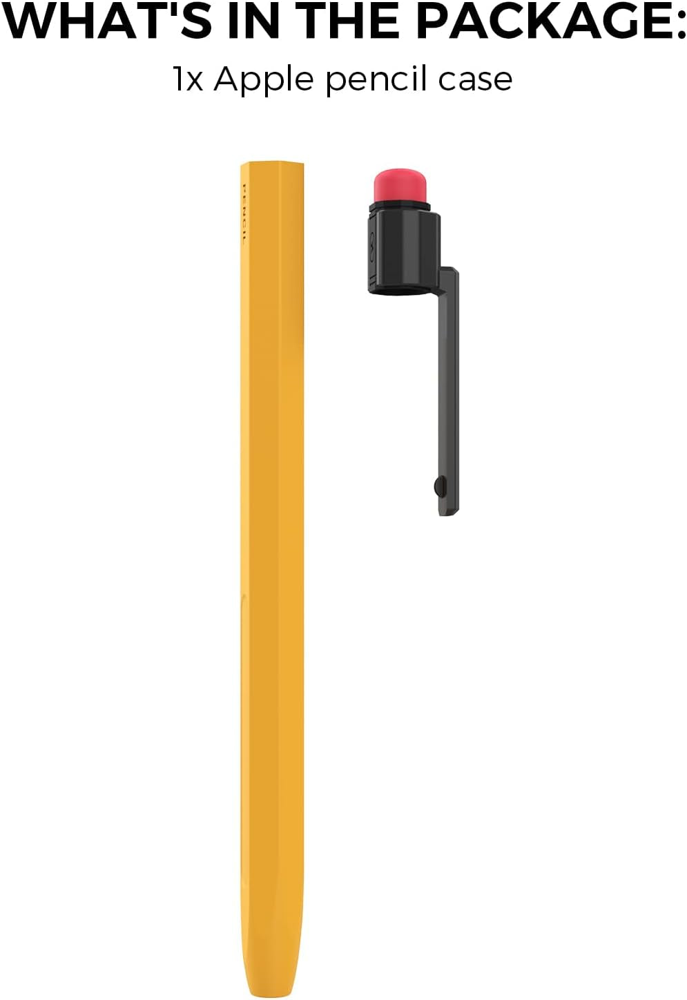 TRONWIN Ipencil Case for Apple Pencil 2Nd Generation Sleeve Silicone Protective Cover Perfect Grip Skin Classic Design with Sturdy Clip Compatible with Apple Pencil 2Nd Generation (Classic)  TRONWIN   