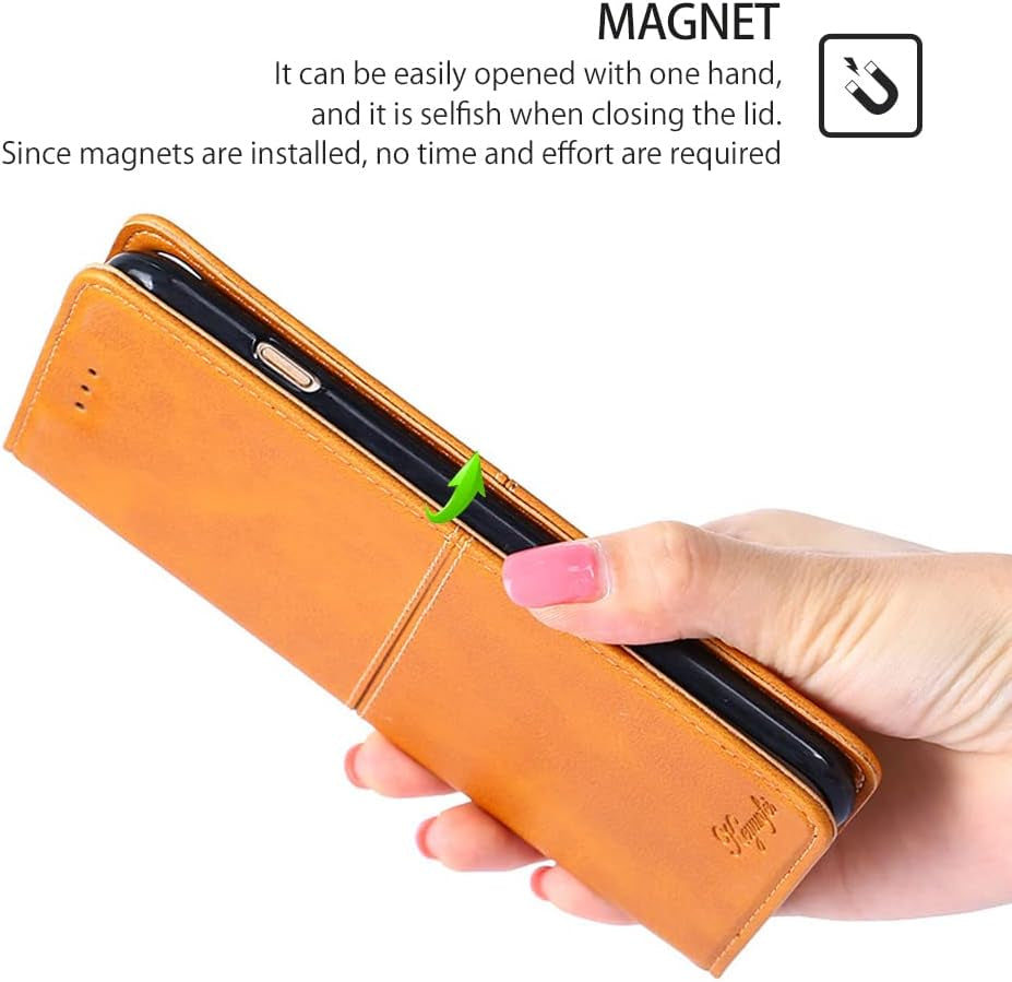 BANLEI2U Phone Cover Wallet Folio Case for LG G7 THINQ, Premium PU Leather Slim Fit Cover for G7 THINQ, Luxury, Light Brown  BANLEI2U   