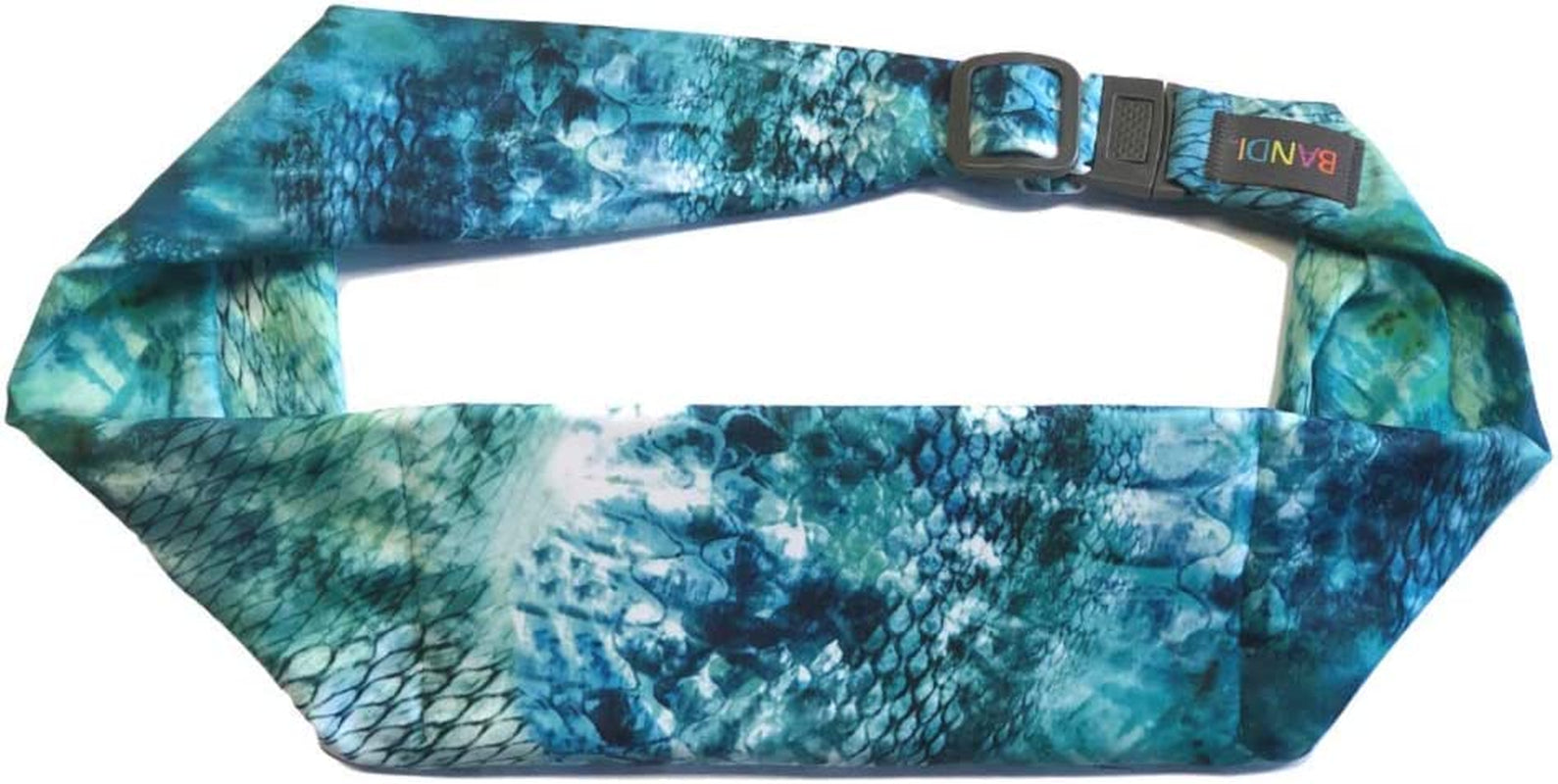 BANDI Large Travel and Running Belt, Securely Carry Keys, Phone, Medicine, Money or Food While You Exercise or Travel within Its Sleek 3 Pocket Design, Size 7.5 Inch by 3.5 Inch Black Solid One Size  BANDI WEAR LLC Seaside  