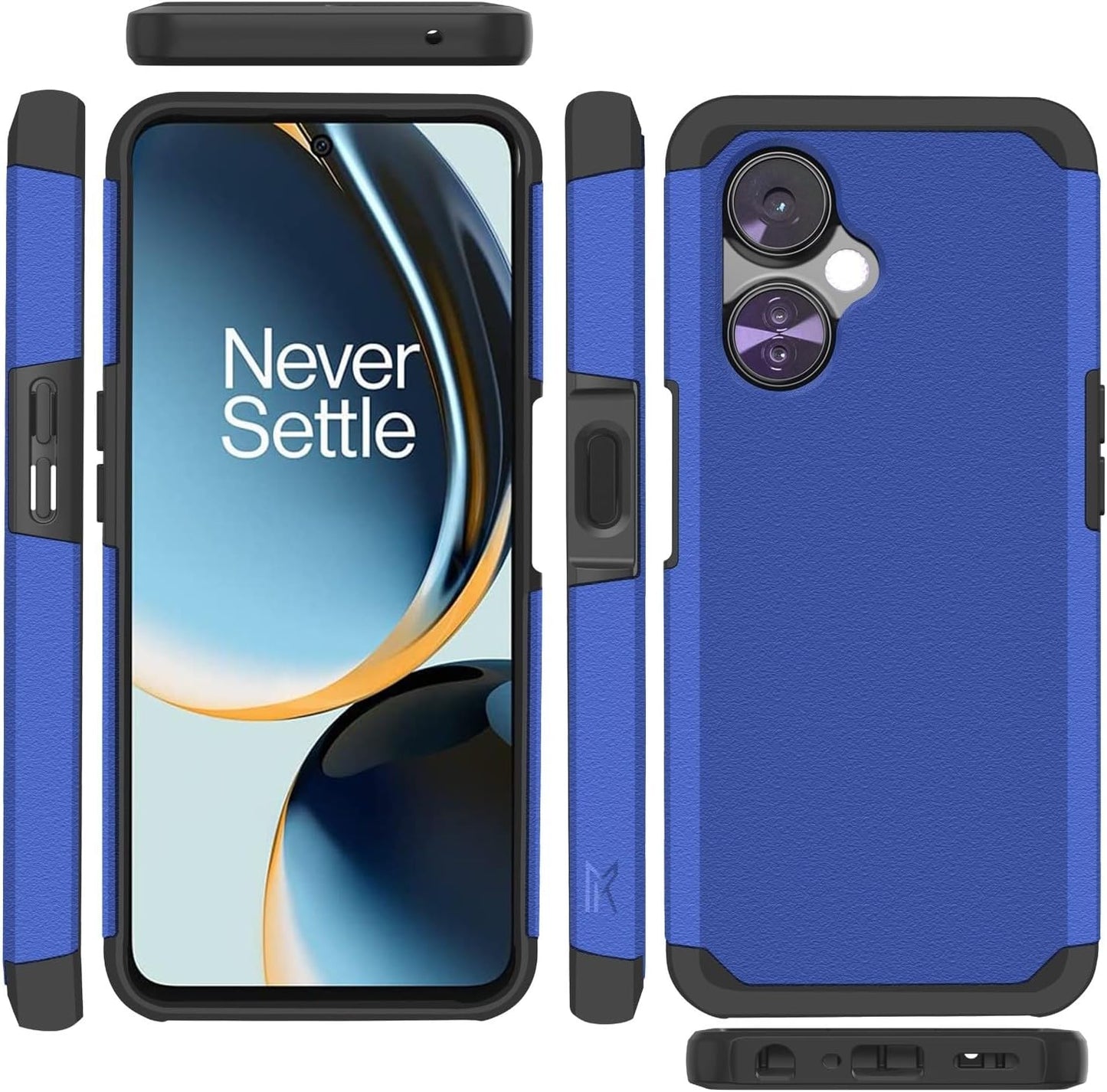 Hrwireless Compatible for Oneplus Nord N30 5G Case Cover with [HD Tempered Glass] Strong Heavy Duty [Shockproof] [Magnetic Mount Friendly] Minimalistic Original Design for Protection  HRWireless   